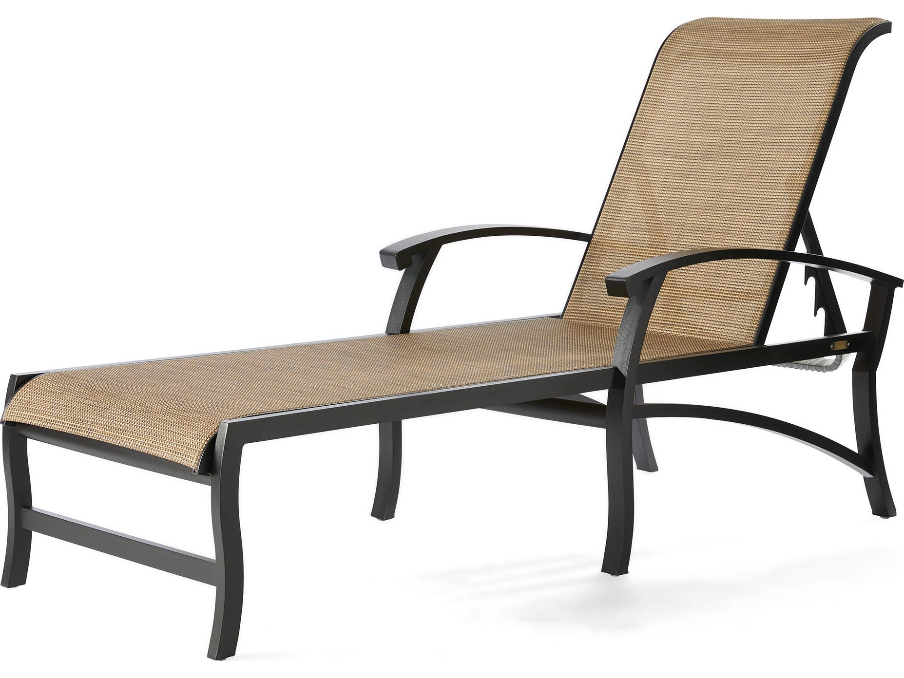 Mallin Georgetown Sling Aluminum Outdoor Patio Chaise Lounge