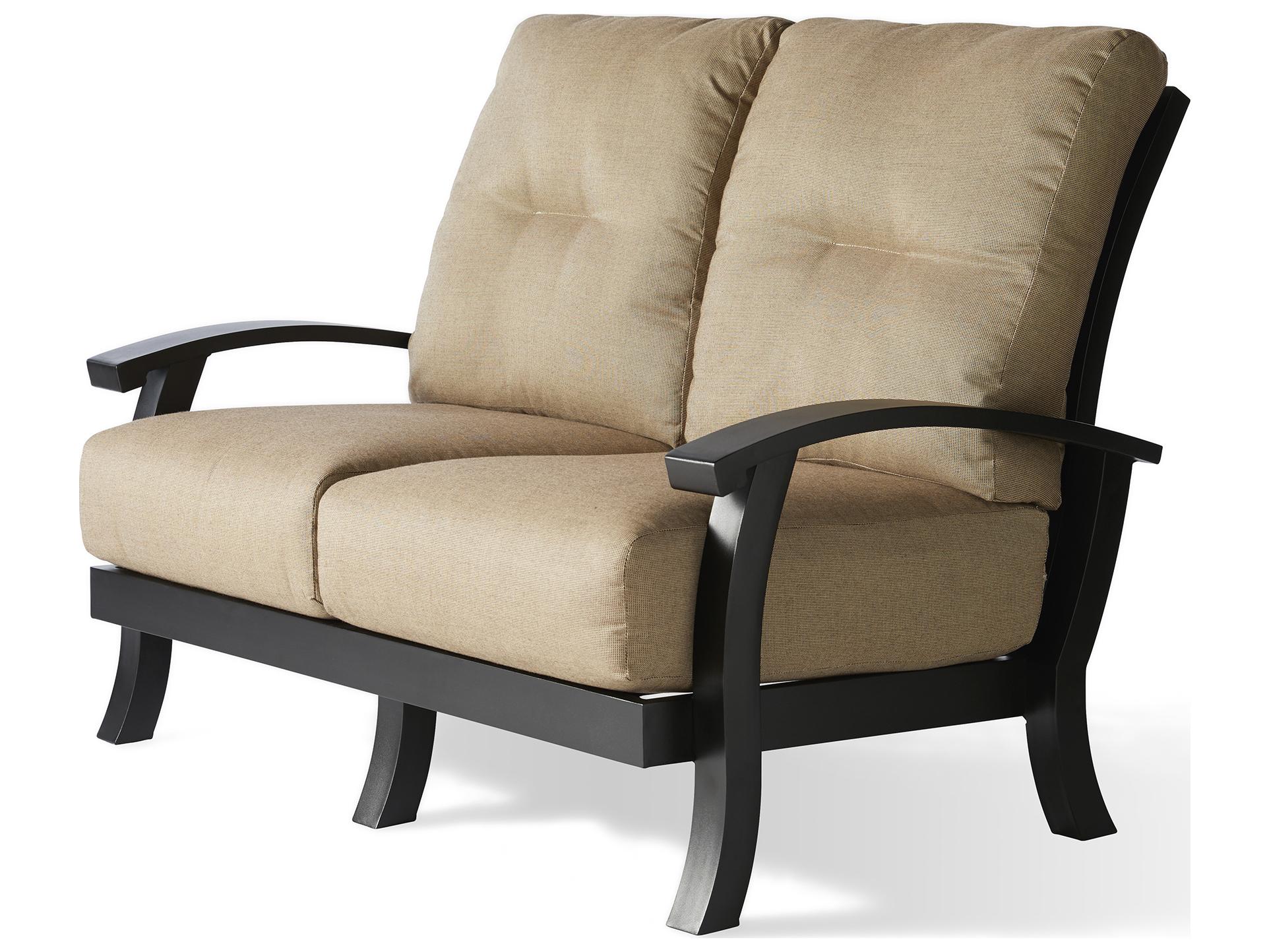 Mallin Georgetown Cushion Aluminum Outdoor Loveseat