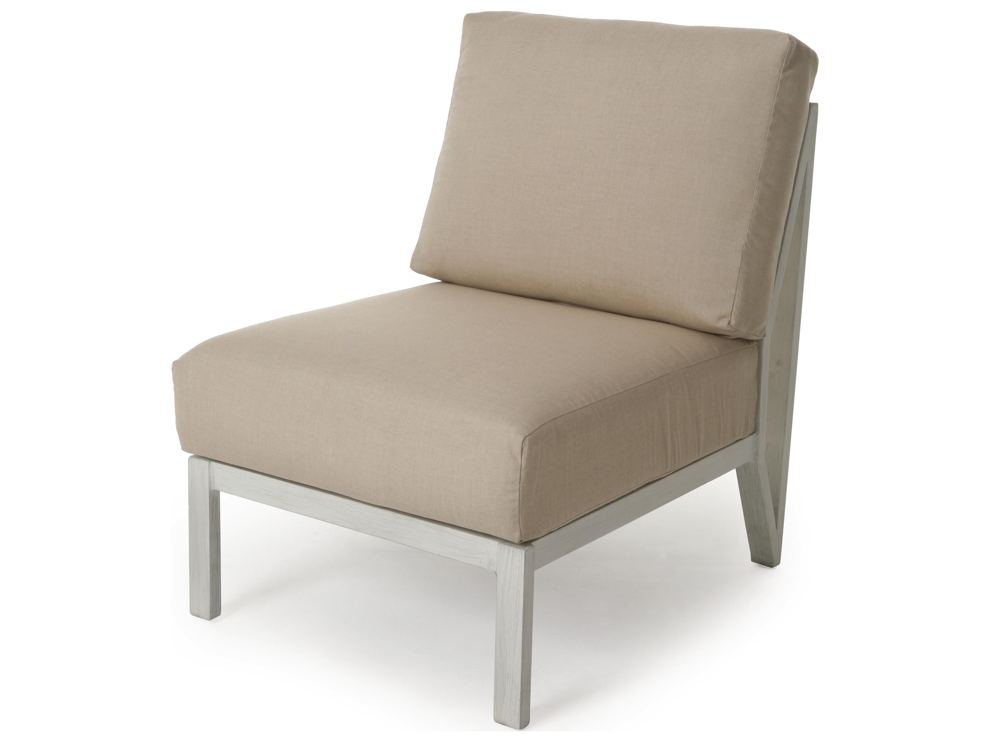 Madeira Armless Sectional Lounge Chair Replacement Cushions