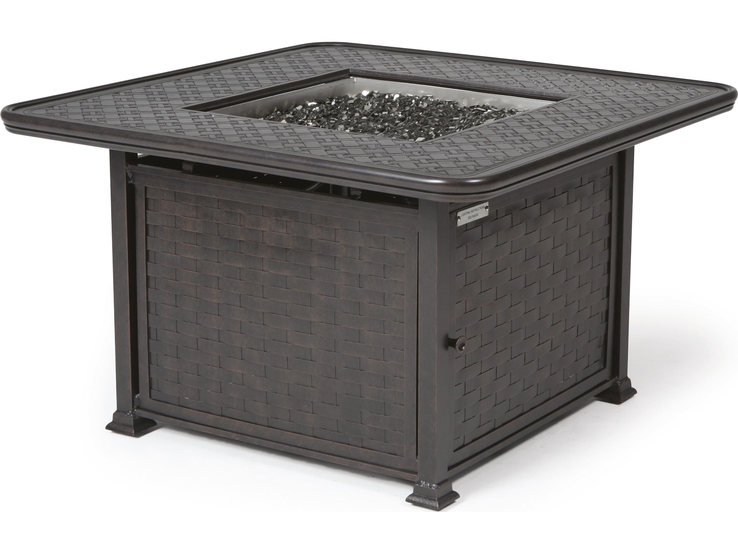 Mallin Cambria Square Counter Height Outdoor Fire Pit Table