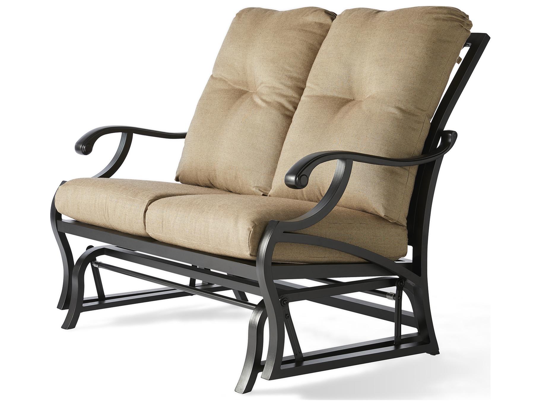 Mallin Volare Cushion Cast Aluminum Patio Loveseat