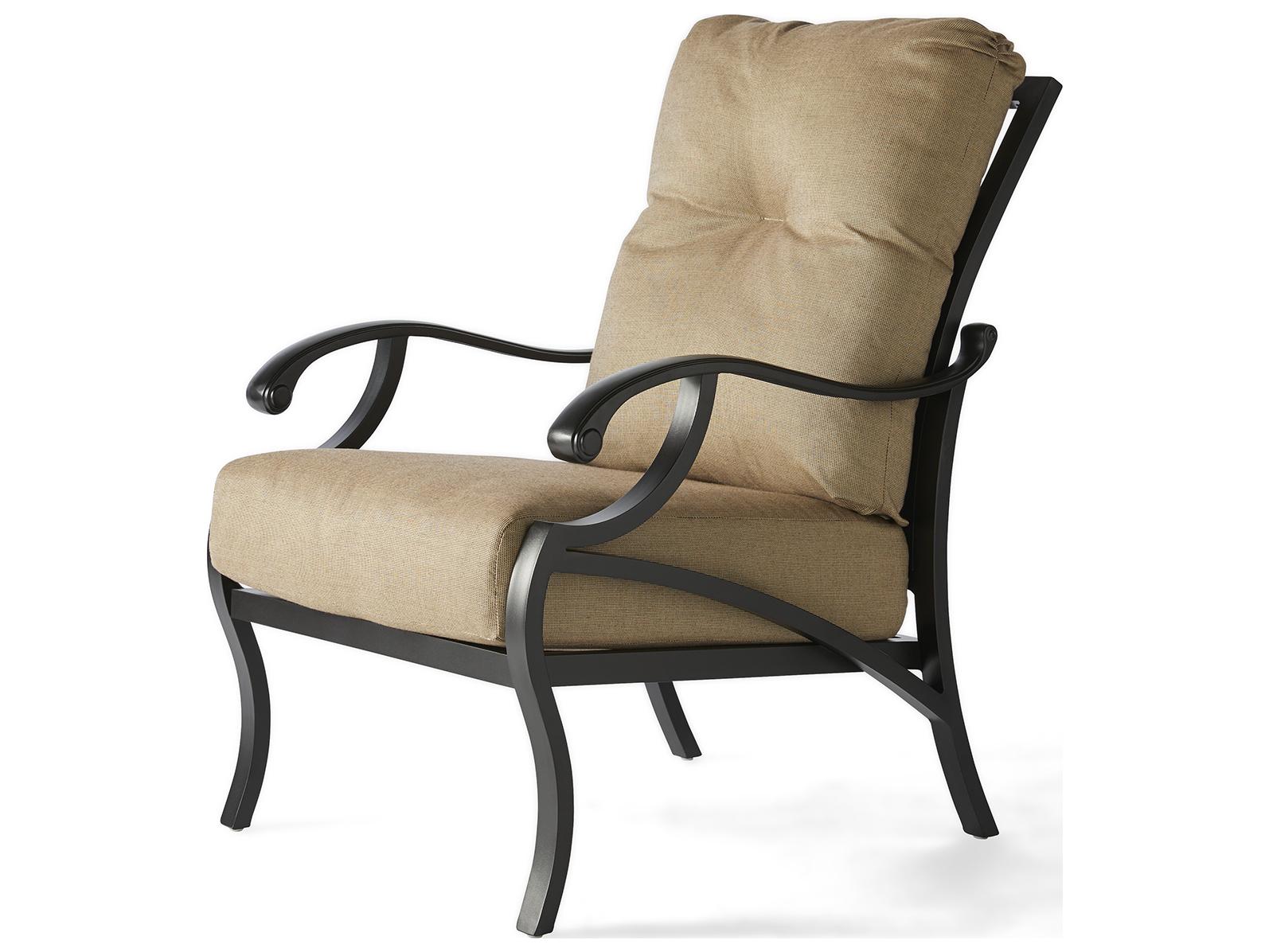 Mallin Volare Cushion Cast Aluminum Outdoor Lounge Chair
