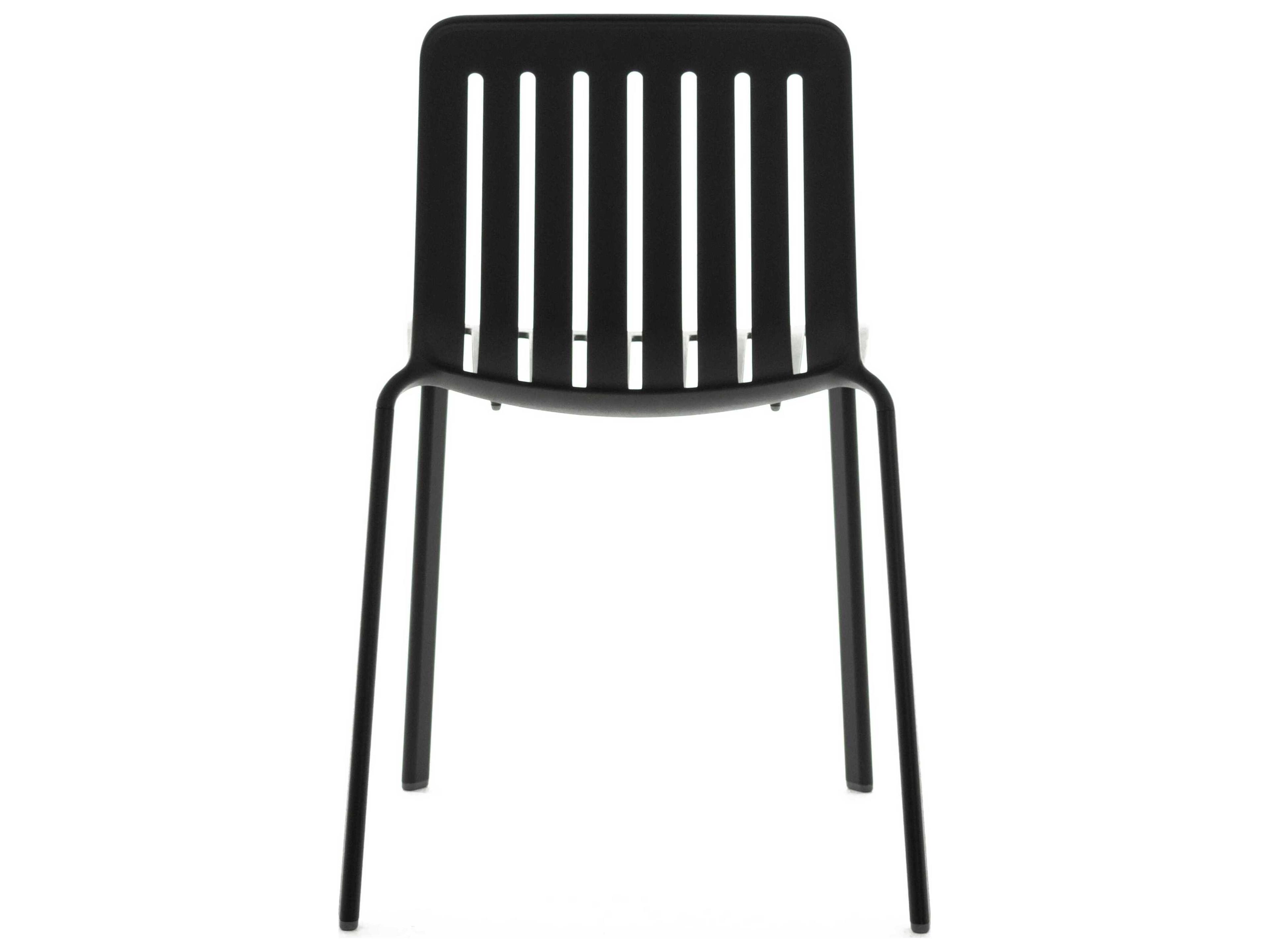 Magis Outdoor Plato Black Aluminum Metal Dining Chair