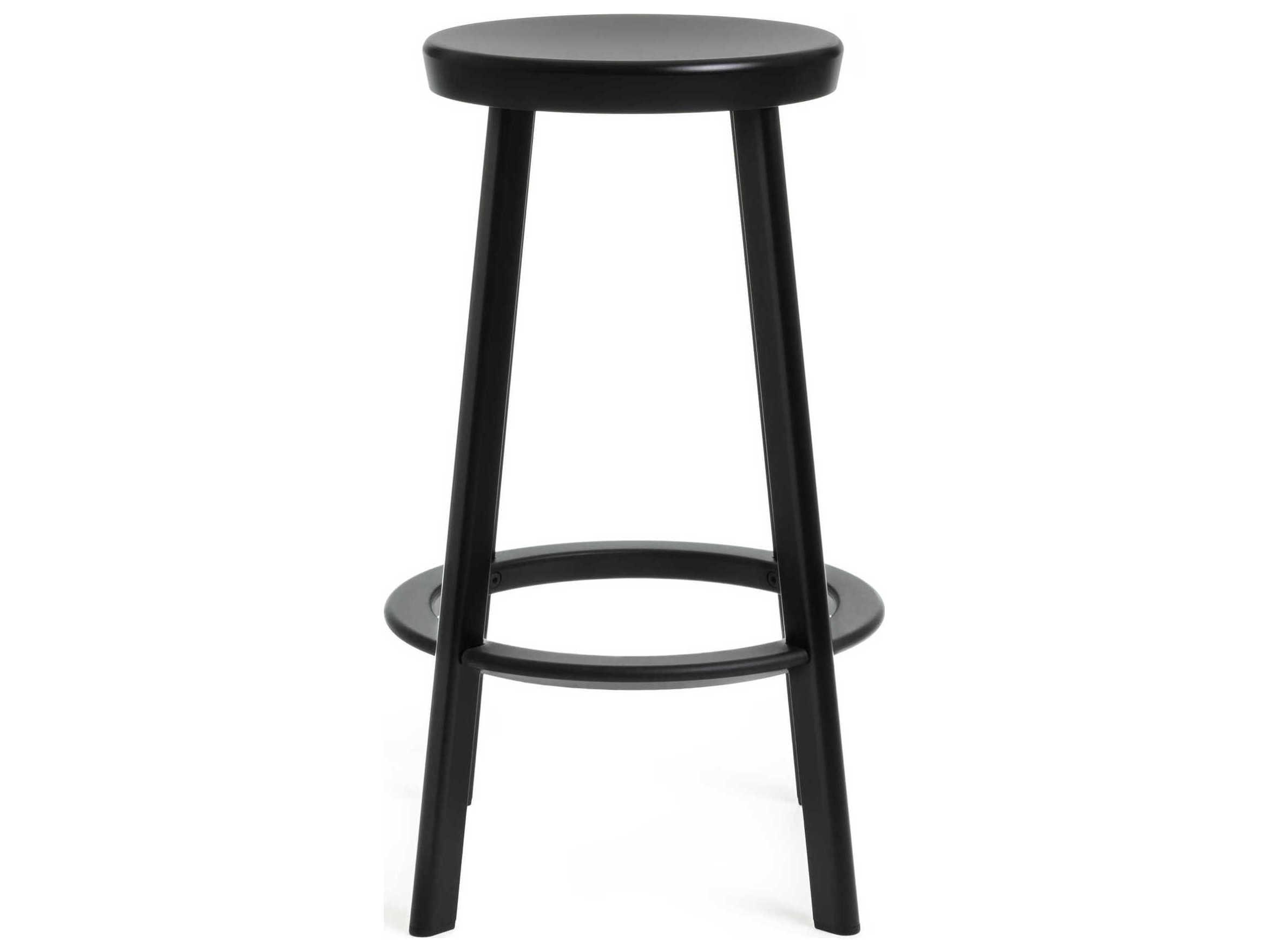 Magis Outdoor Deja-vu Black Aluminum Metal Counter Stool