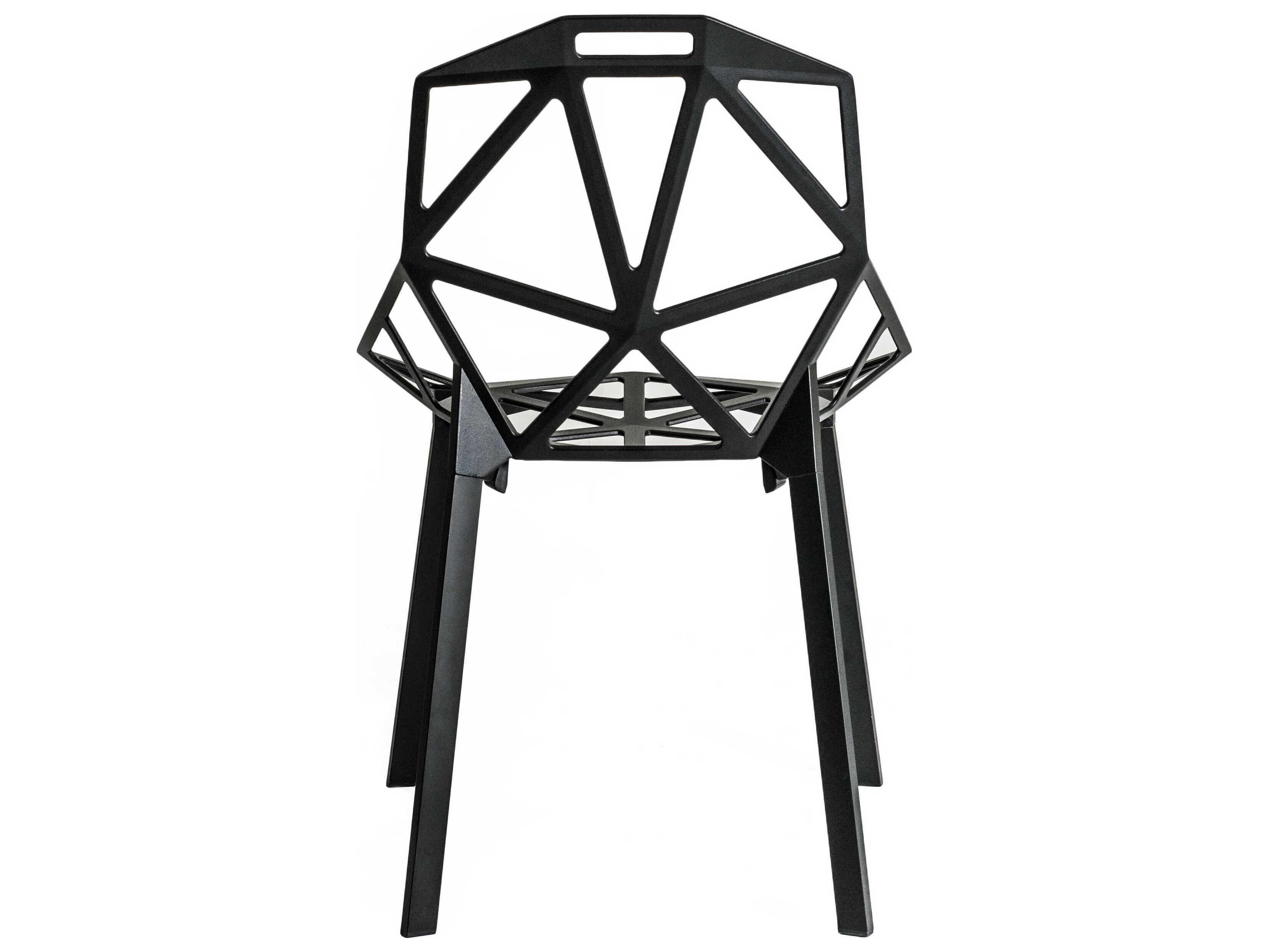 Magis Outdoor Chair One Black Aluminum Metal Dining