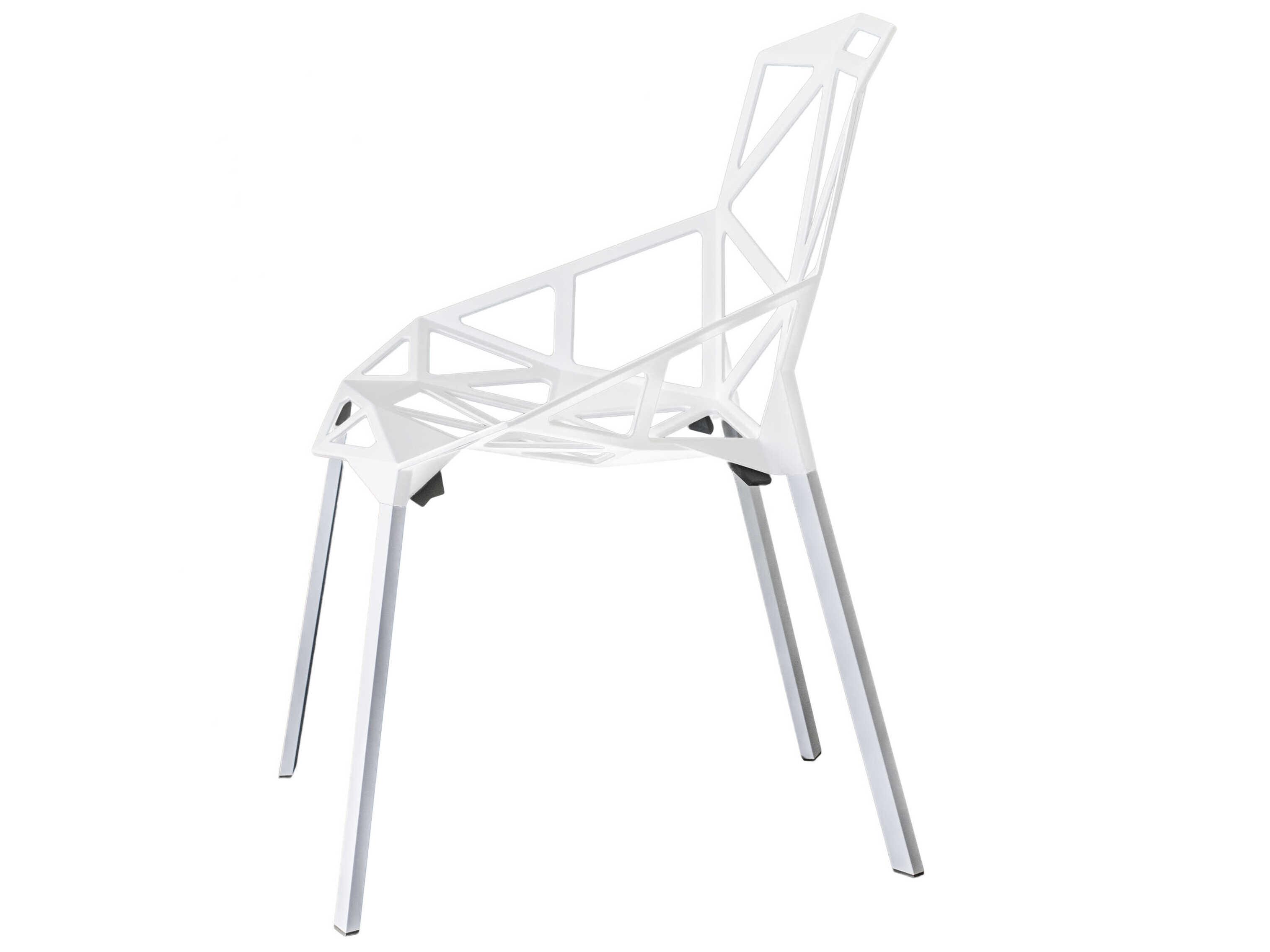 Magis Outdoor Chair One White Aluminum Metal Dining