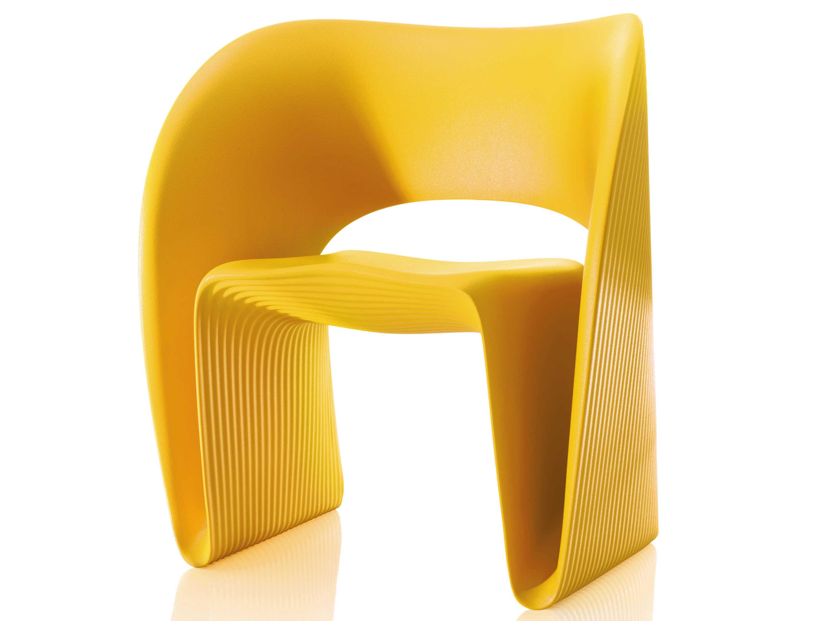 Magis Outdoor Raviolo Yellow Polypropylene Lounge Chair