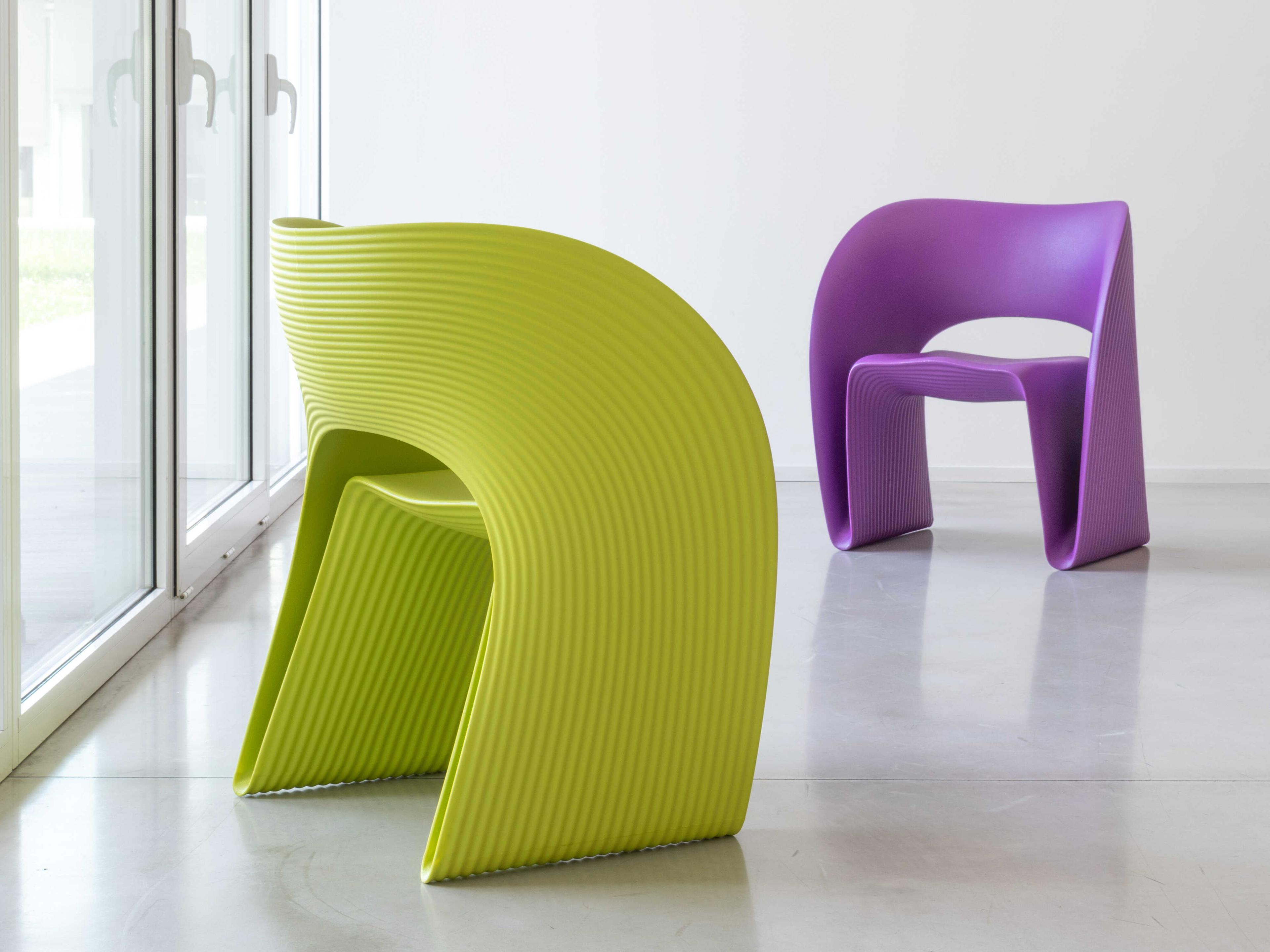 Magis Outdoor Raviolo Green Pistachio Polypropylene Lounge Chair