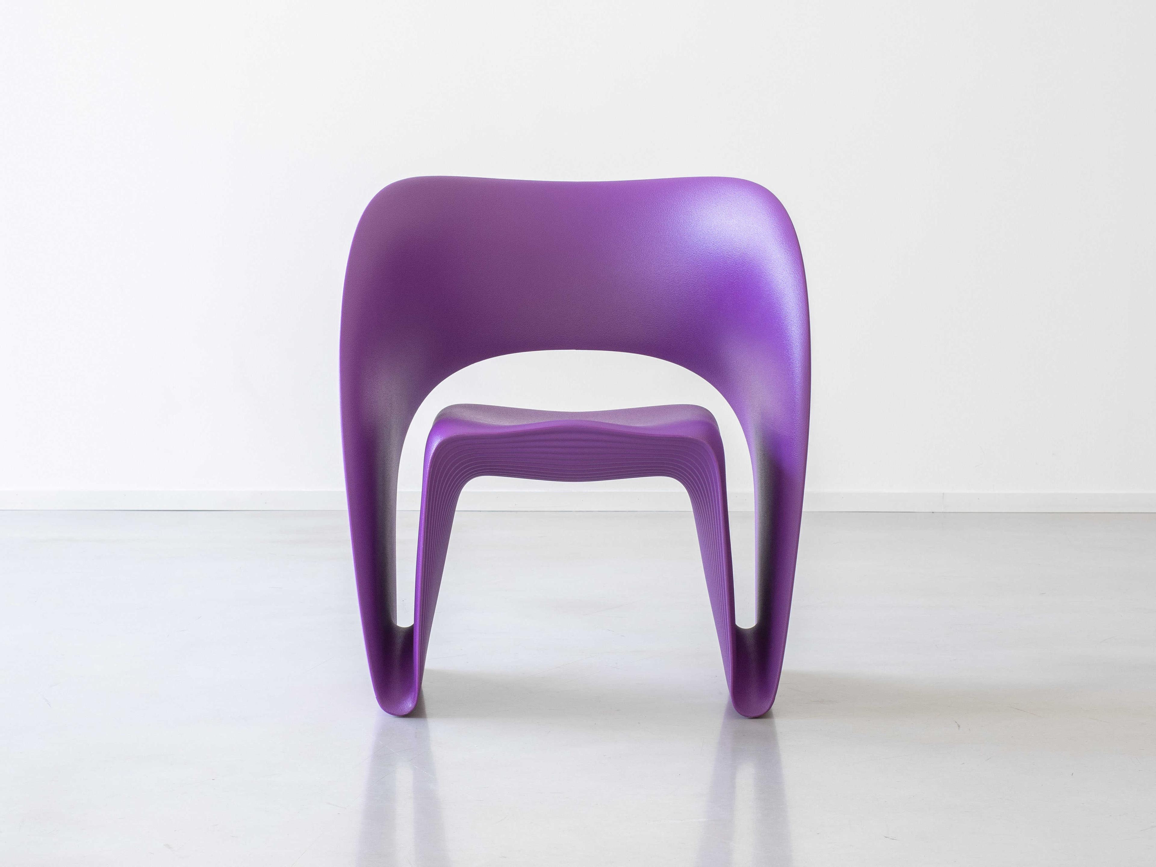 Magis Outdoor Raviolo Purple Polypropylene Lounge Chair