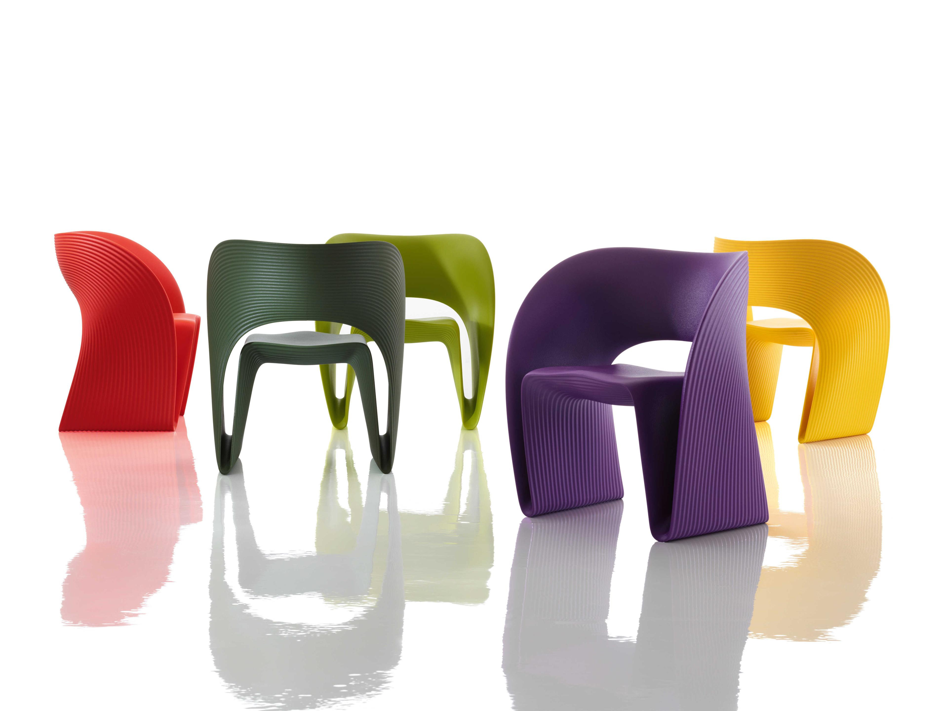 Magis Outdoor Raviolo Purple Polypropylene Lounge Chair