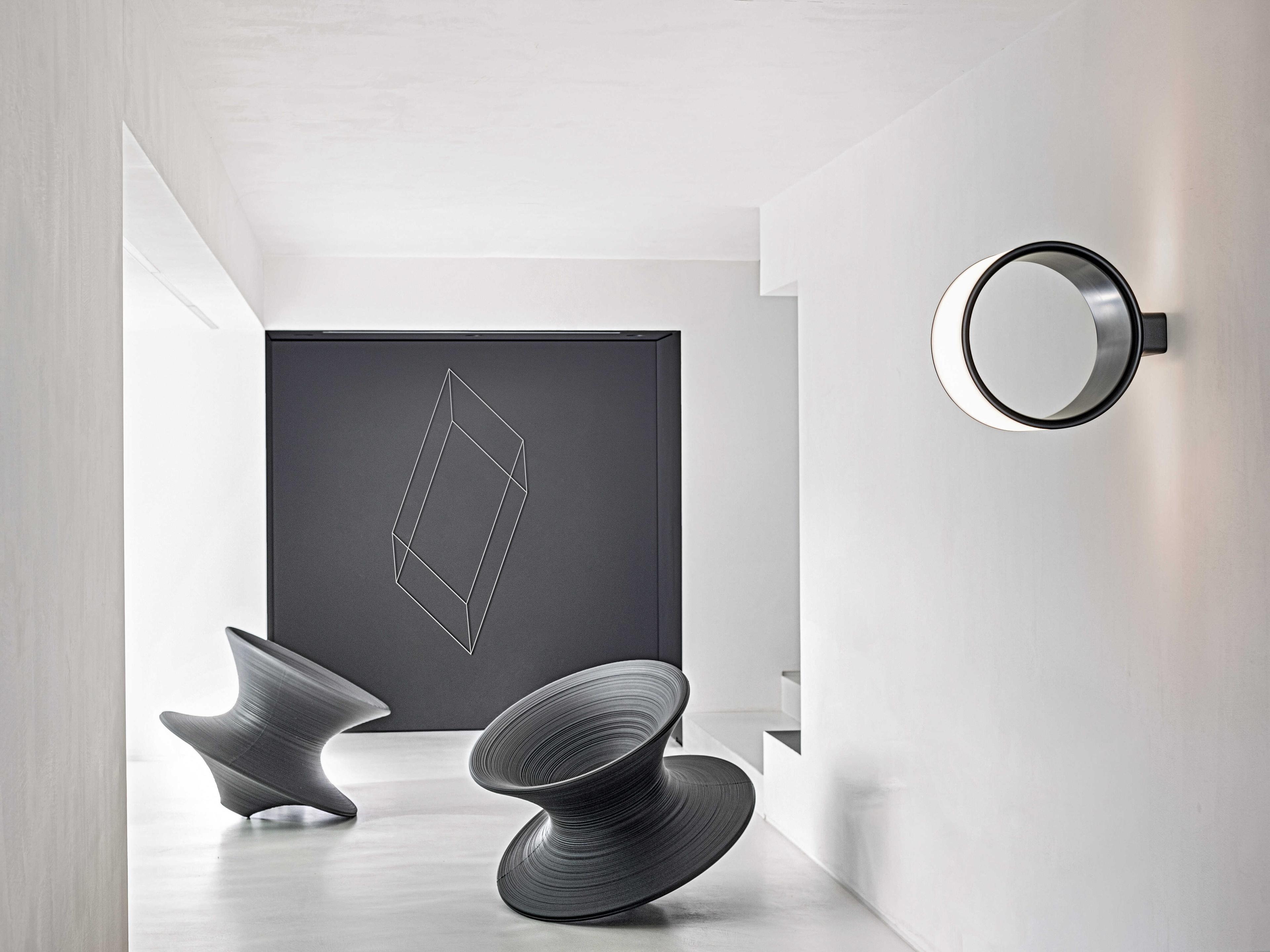 Magis Outdoor Spun Grey Anthracite Polypropylene Lounge Chair