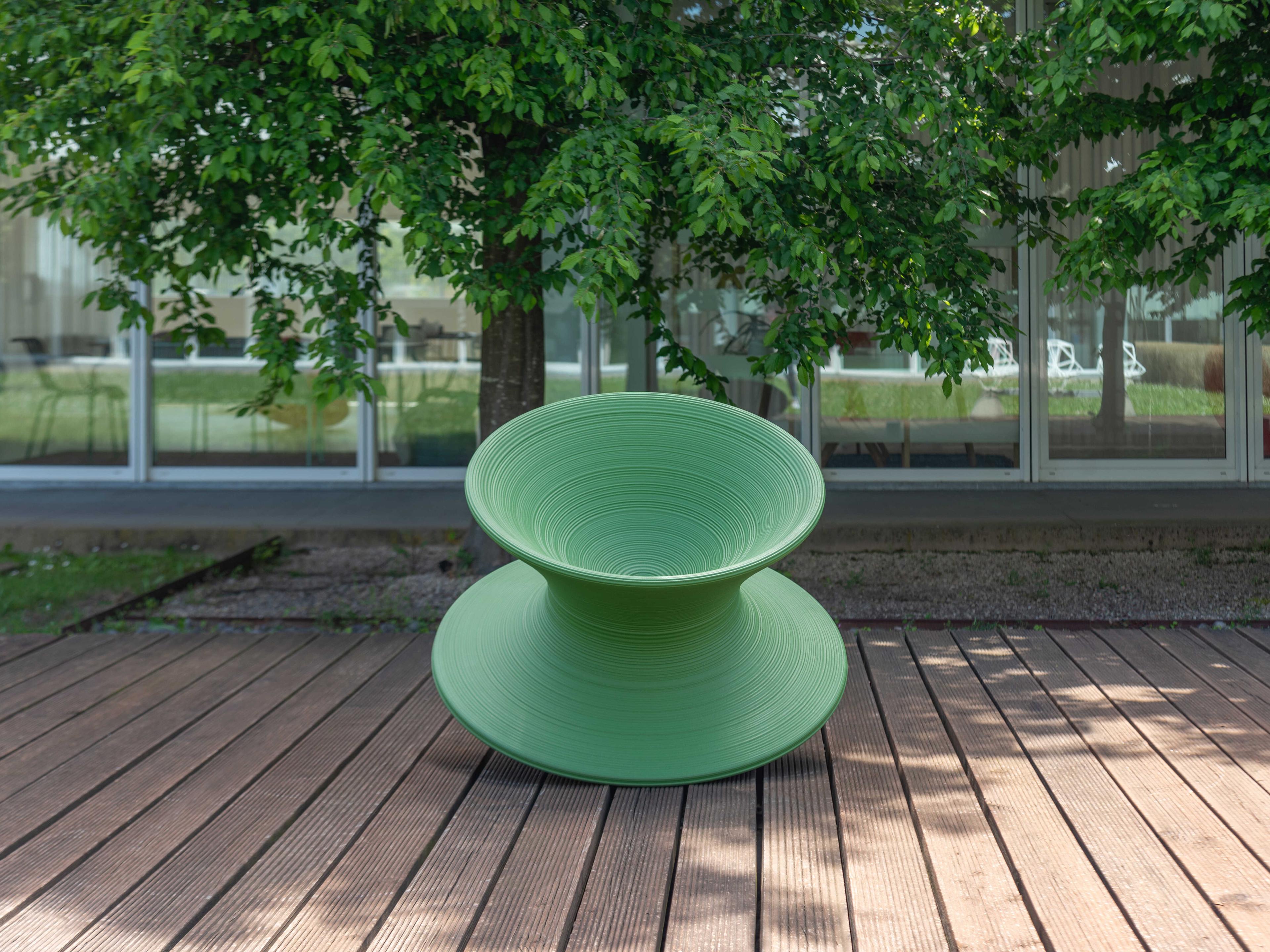 Magis Outdoor Spun Green Polypropylene Lounge Chair