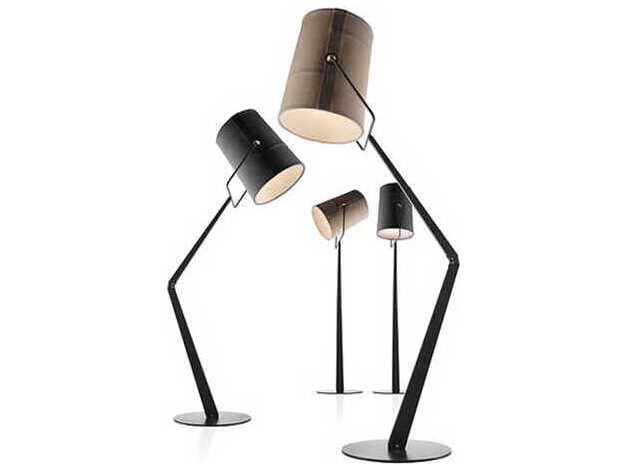 Mobital Fork Ivory Black Floor Lamp