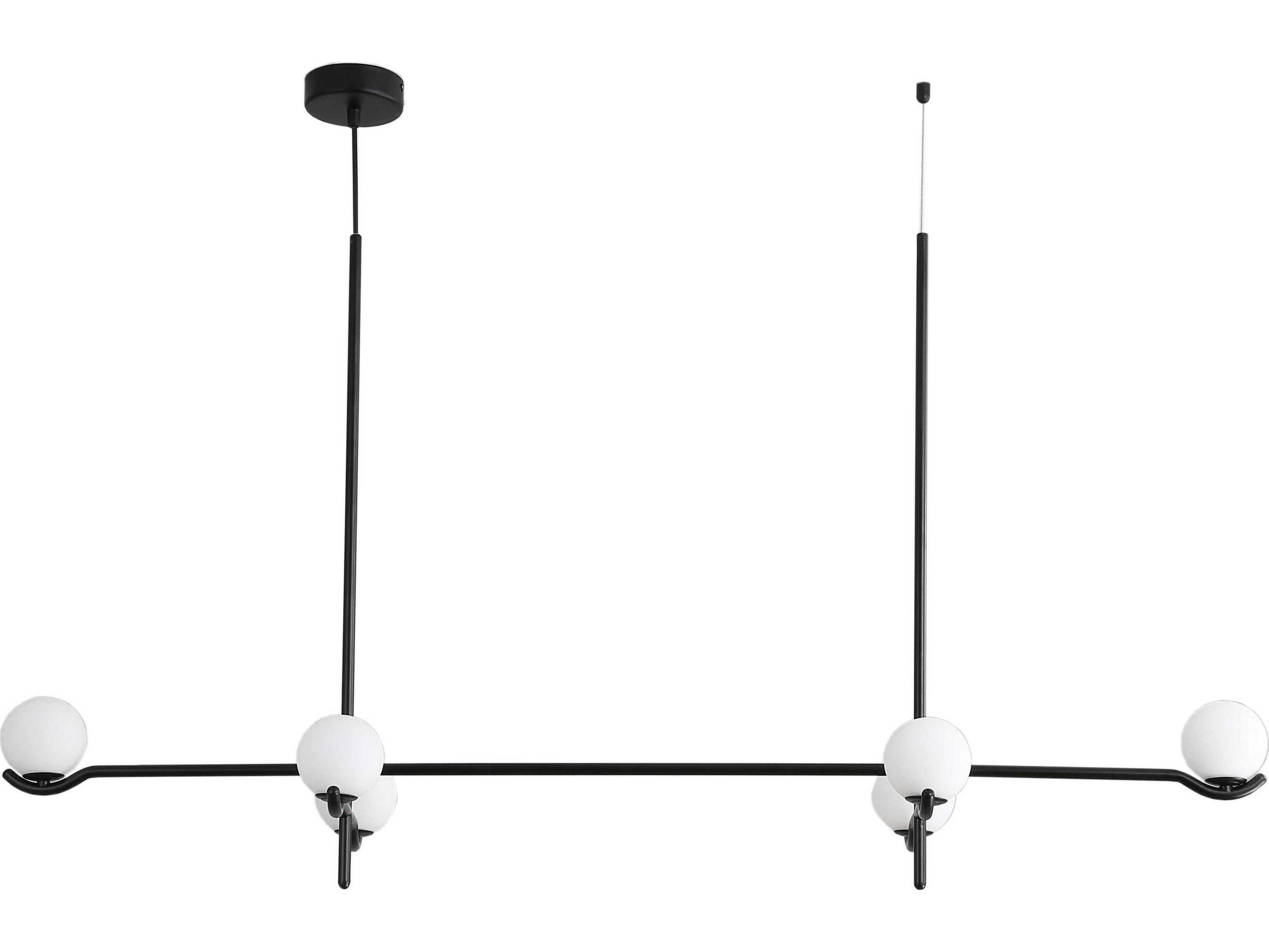 Mobital Constellation 6-Light Matte Black Linear Pendant