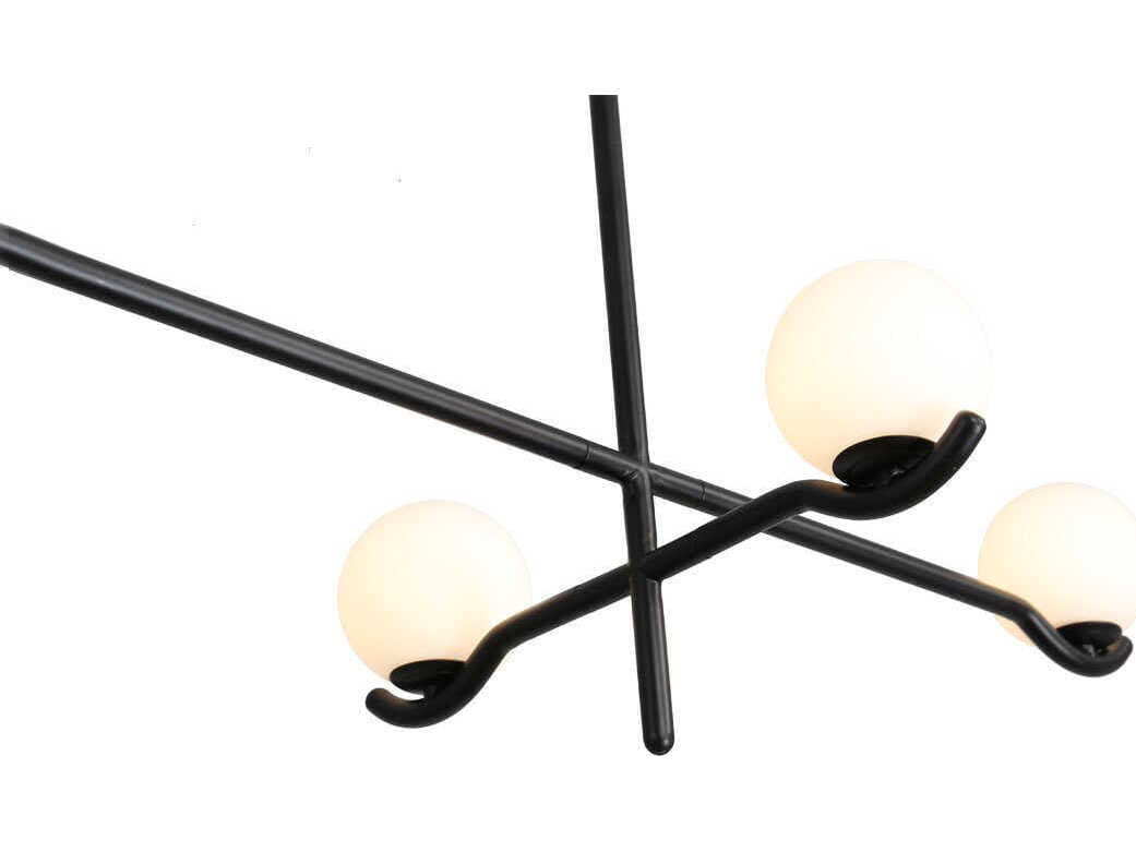 Mobital Constellation 6-Light Matte Black Linear Pendant