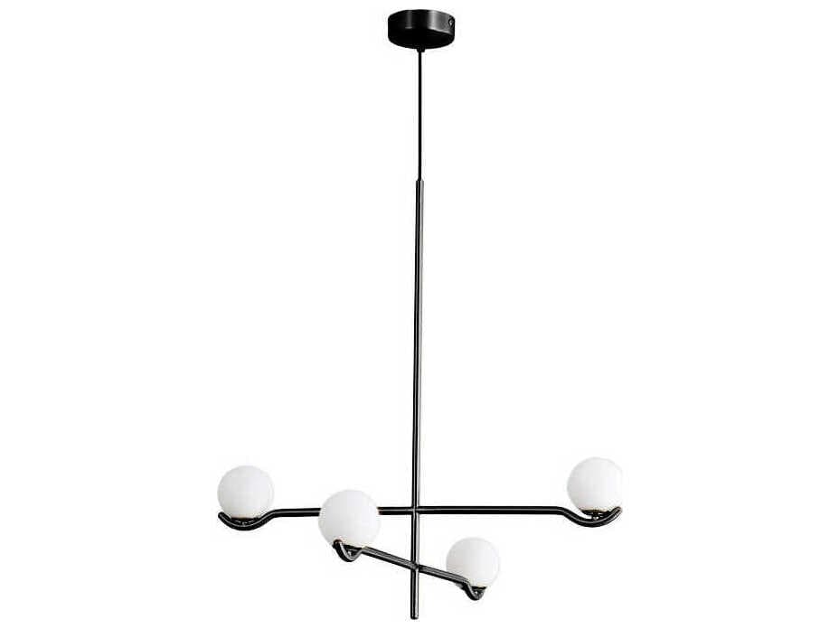 Mobital Nebula 4-Light Black Geometric Chandelier
