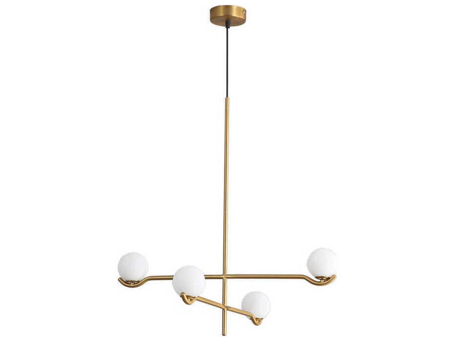 Mobital Nebula 4-Light Brass Geometric Chandelier