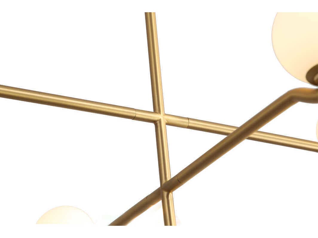 Mobital Nebula 4-Light Brass Geometric Chandelier