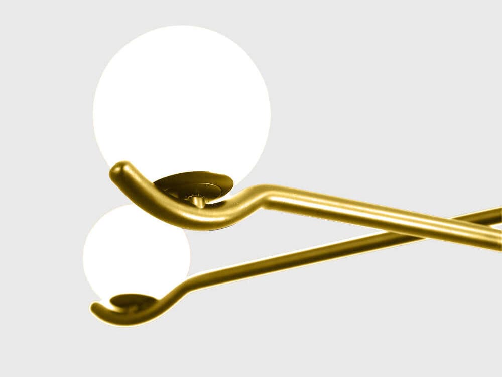 Mobital Nebula 6-Light Brass Geometric Chandelier