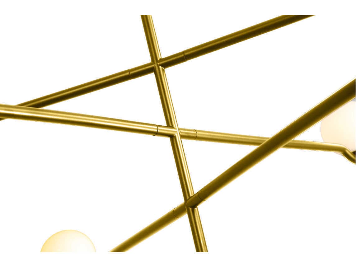 Mobital Nebula 6-Light Brass Geometric Chandelier