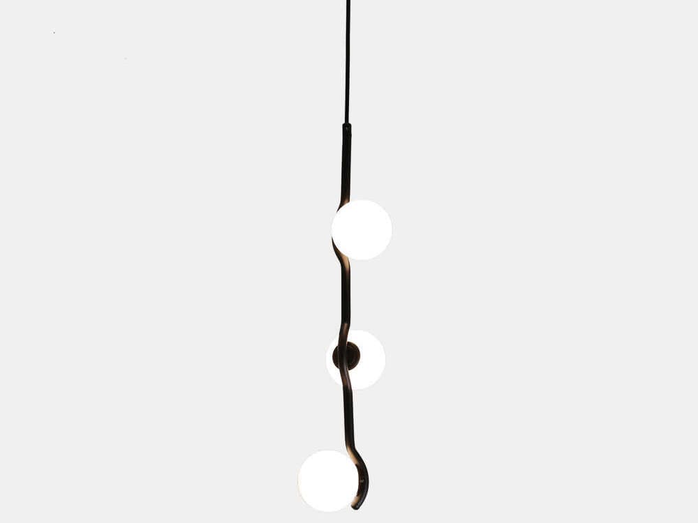 Mobital Pluto 3-Light Matte Black Linear Pendant