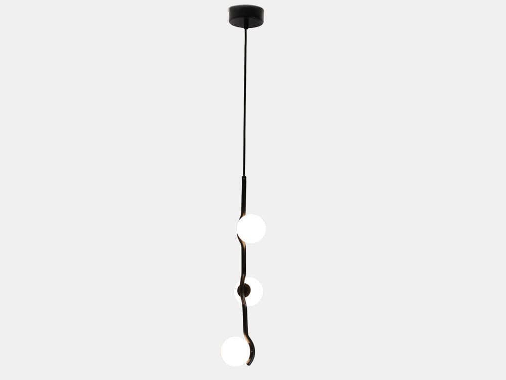 Mobital Pluto 3-Light Matte Black Linear Pendant