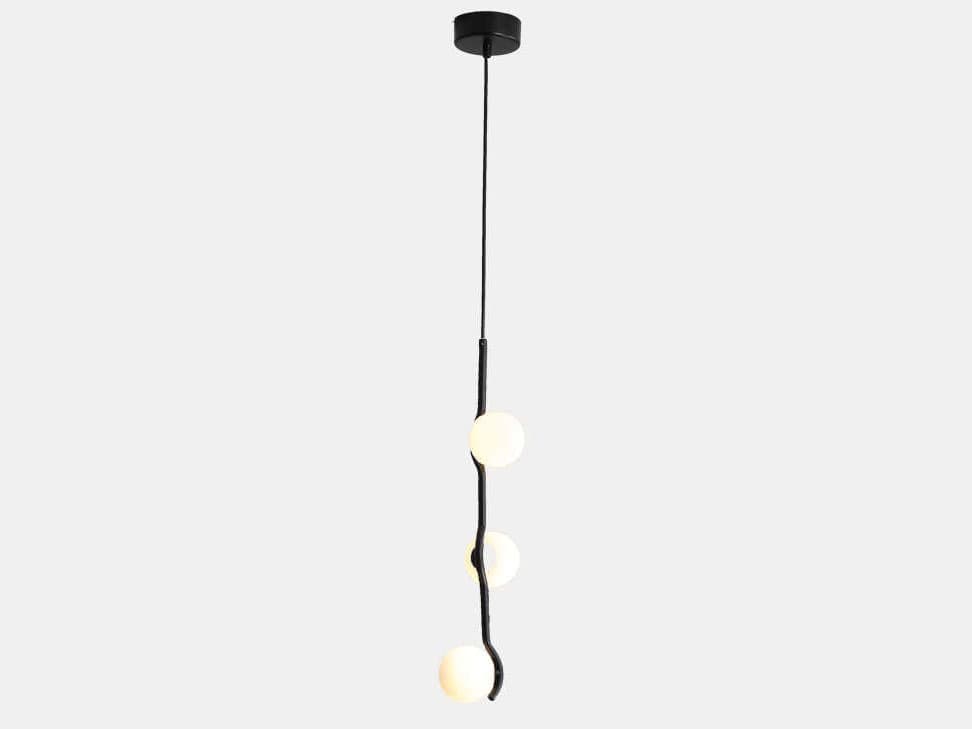 Mobital Pluto 3-Light Matte Black Linear Pendant
