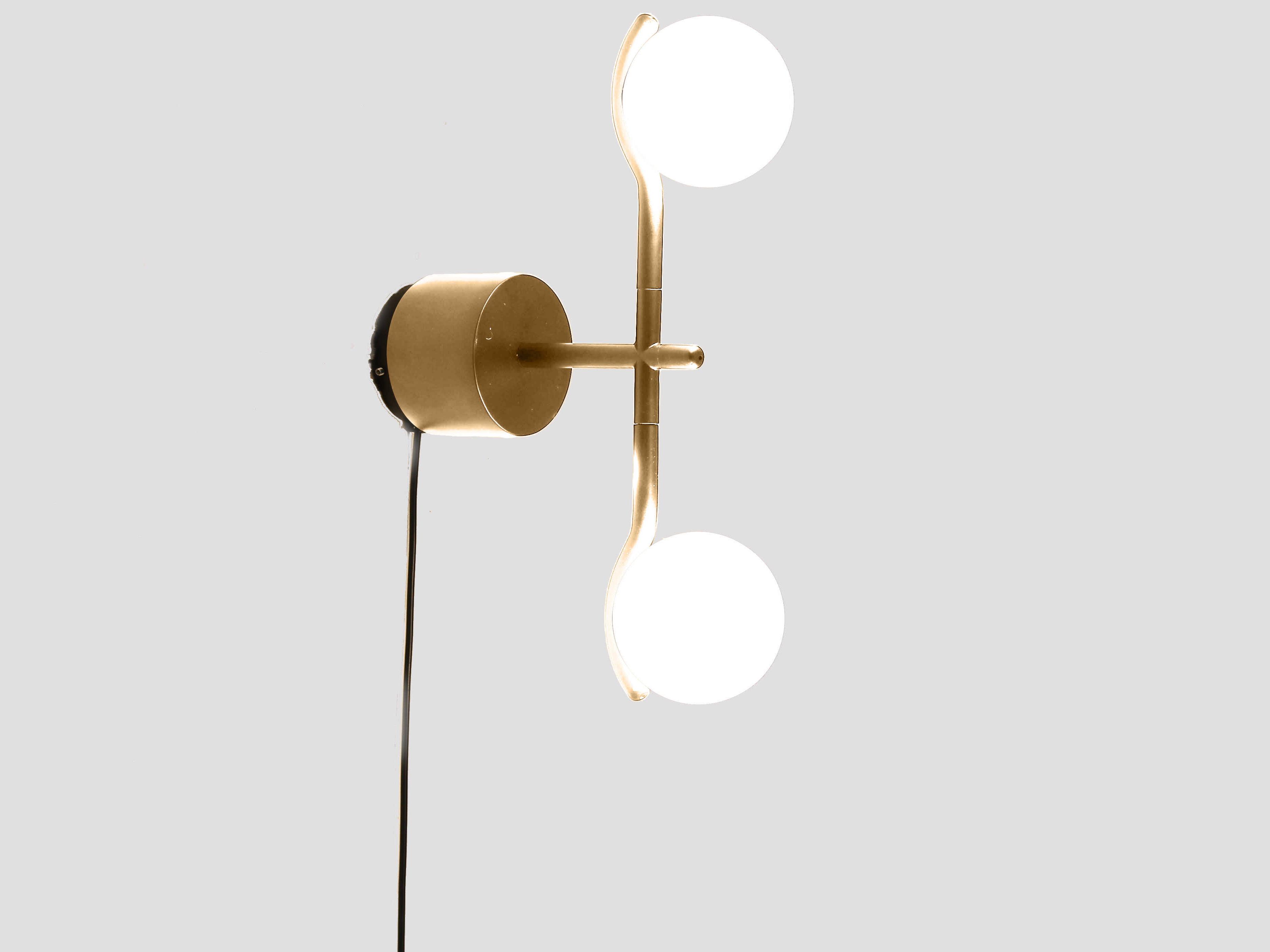 Mobital Pluto 2-Light Brass Wall Sconce