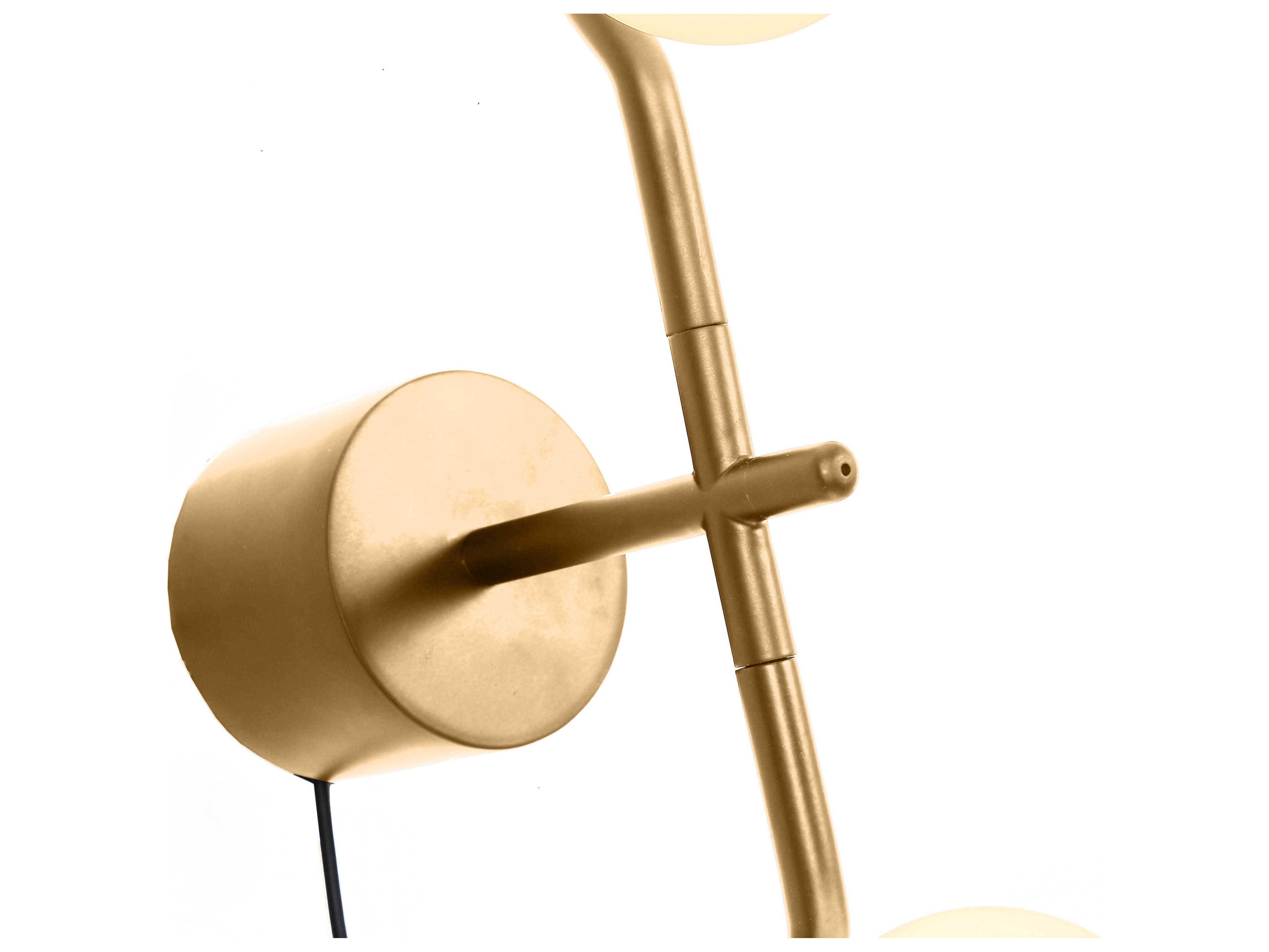 Mobital Pluto 2-Light Brass Wall Sconce