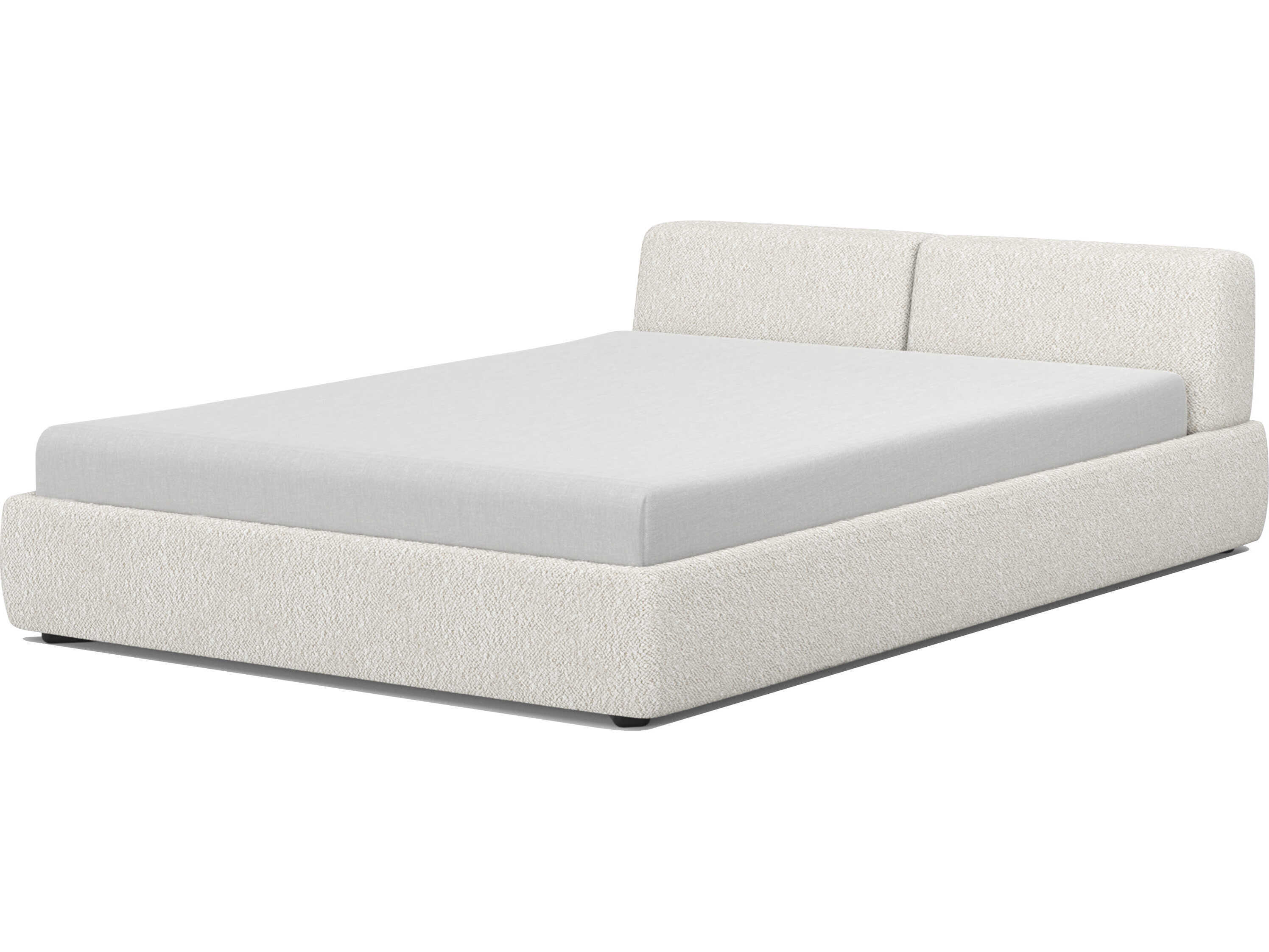 Mobital Cloud-9 Grey Chenille Upholstered King Platform Bed