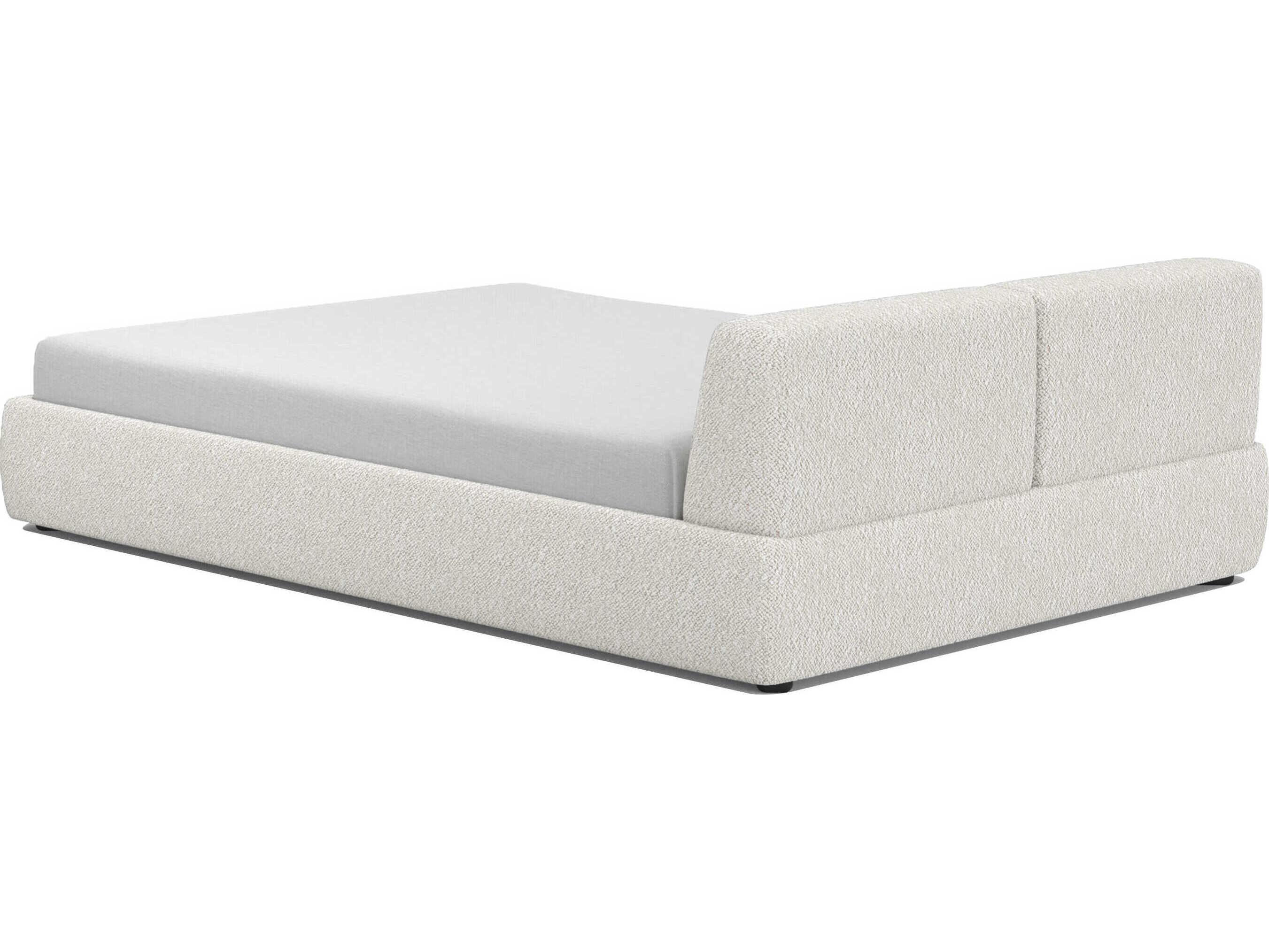 Mobital Cloud-9 Grey Chenille Upholstered King Platform Bed