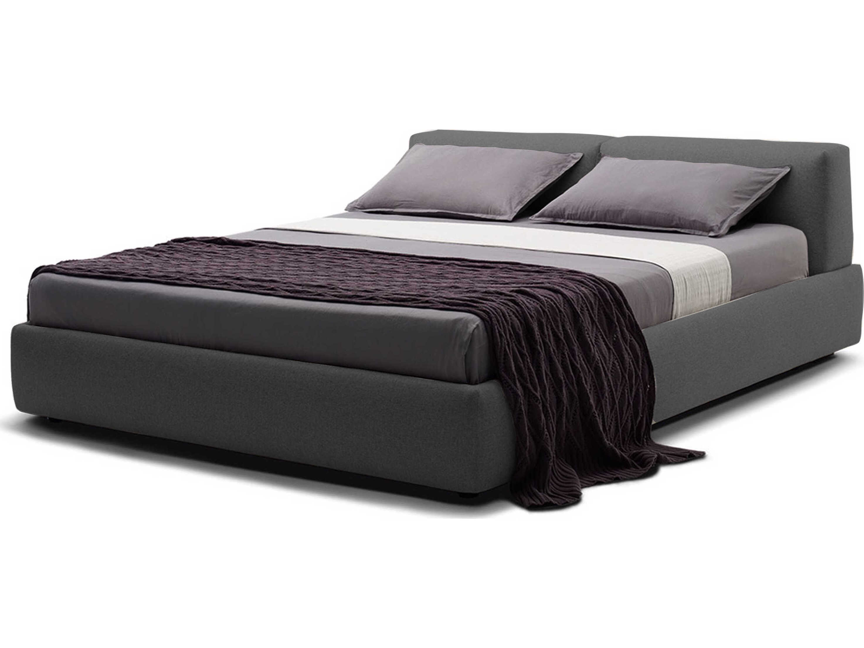 Mobital Cloud-9 Grey Chenille Upholstered King Platform Bed