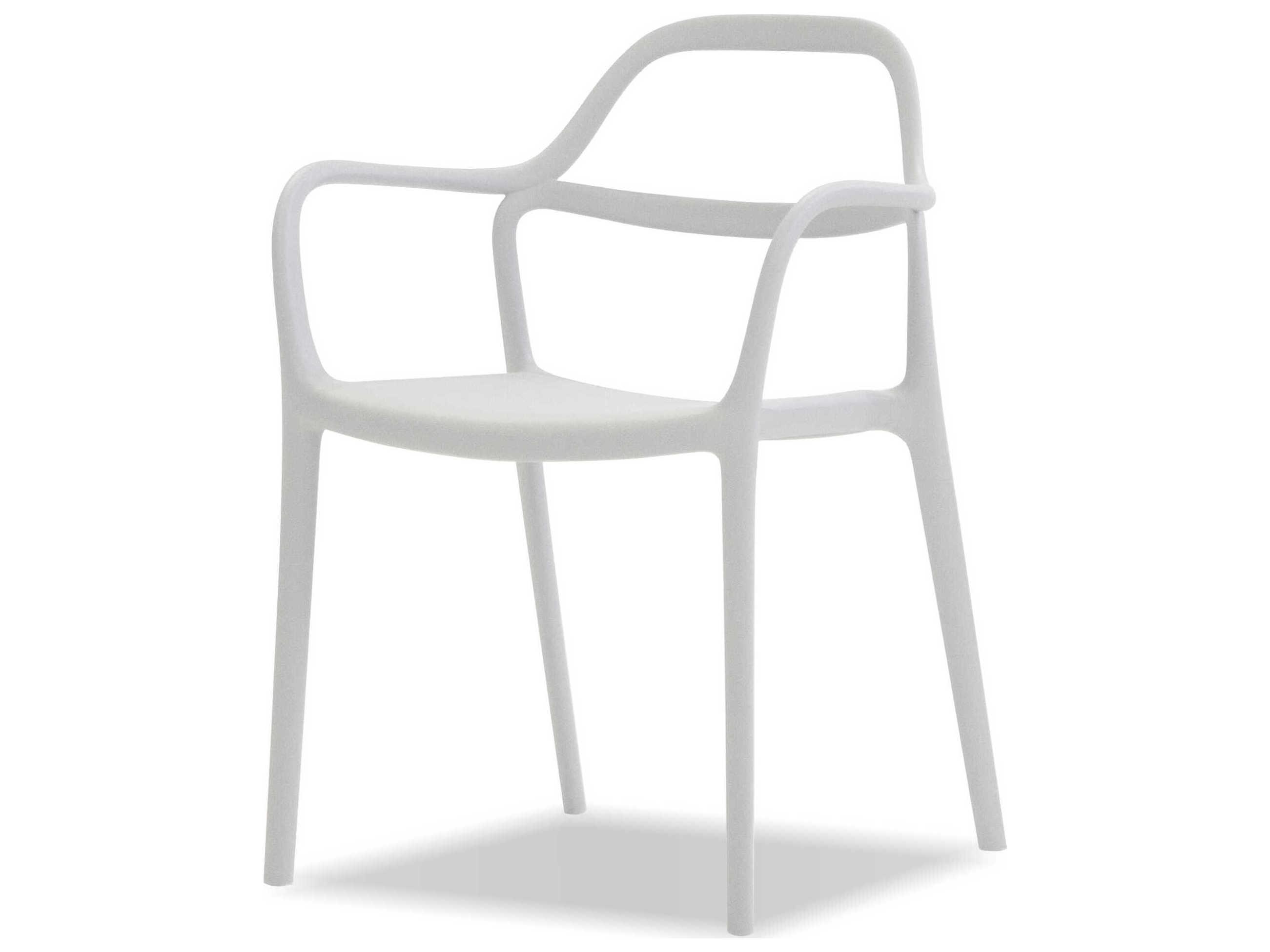 Mobital Chewie White Arm Dining Chair Set of 4