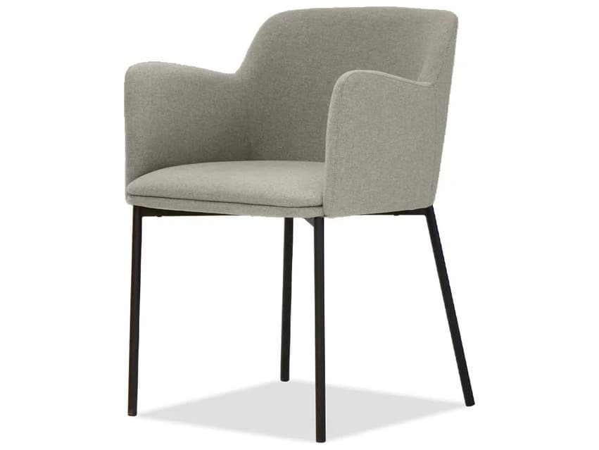 Mobital Coz Gray Upholstered Arm Dining Chair