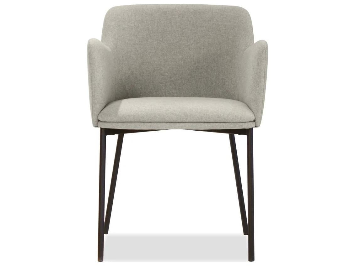 Mobital Coz Gray Upholstered Arm Dining Chair