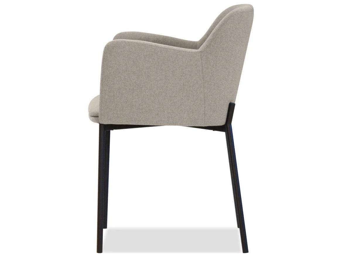 Mobital Coz Gray Upholstered Arm Dining Chair