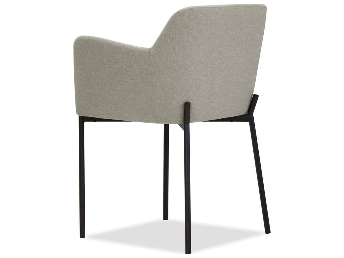 Mobital Coz Gray Upholstered Arm Dining Chair