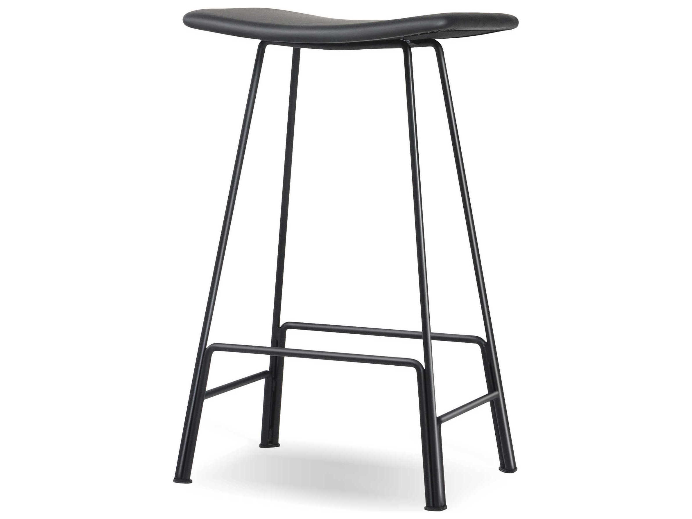 Mobital Canaria Leather Black Bar Stool
