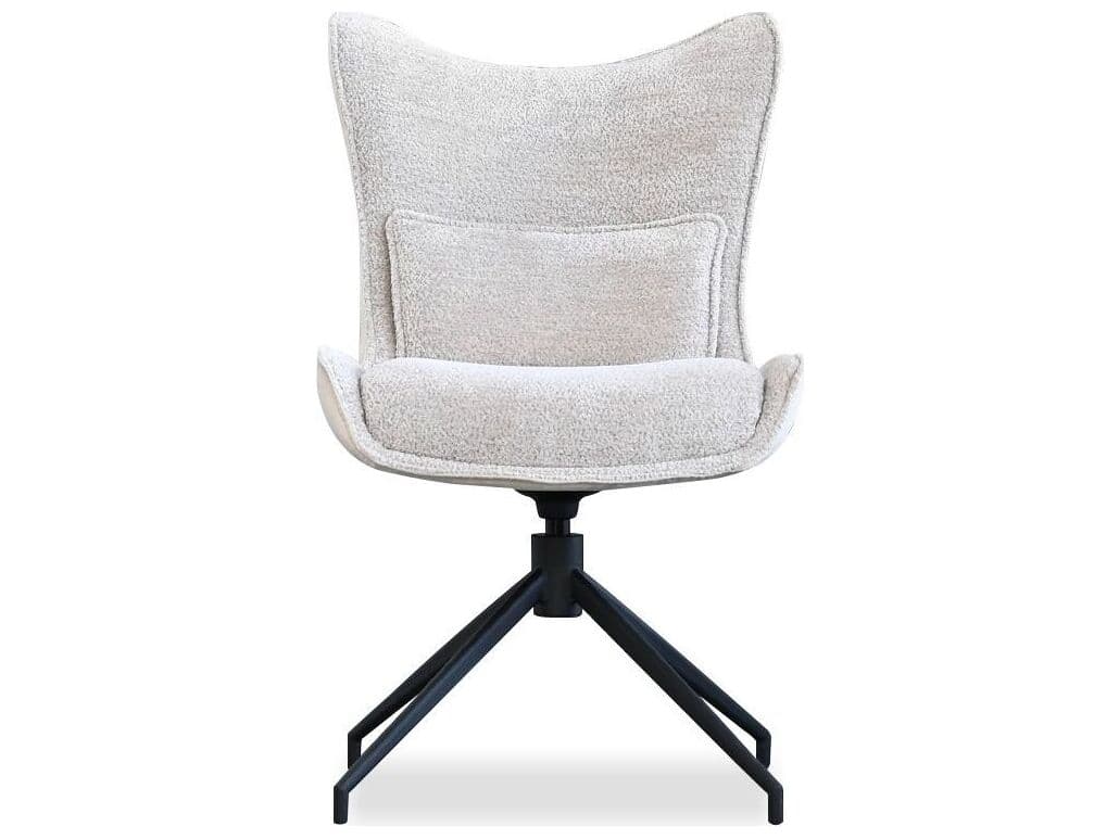 Mobital Amalfi Black Upholstered Armless Dining Chair