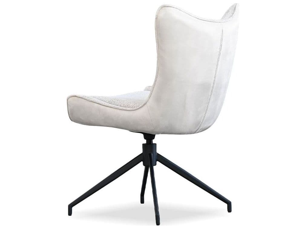 Mobital Amalfi Black Upholstered Armless Dining Chair