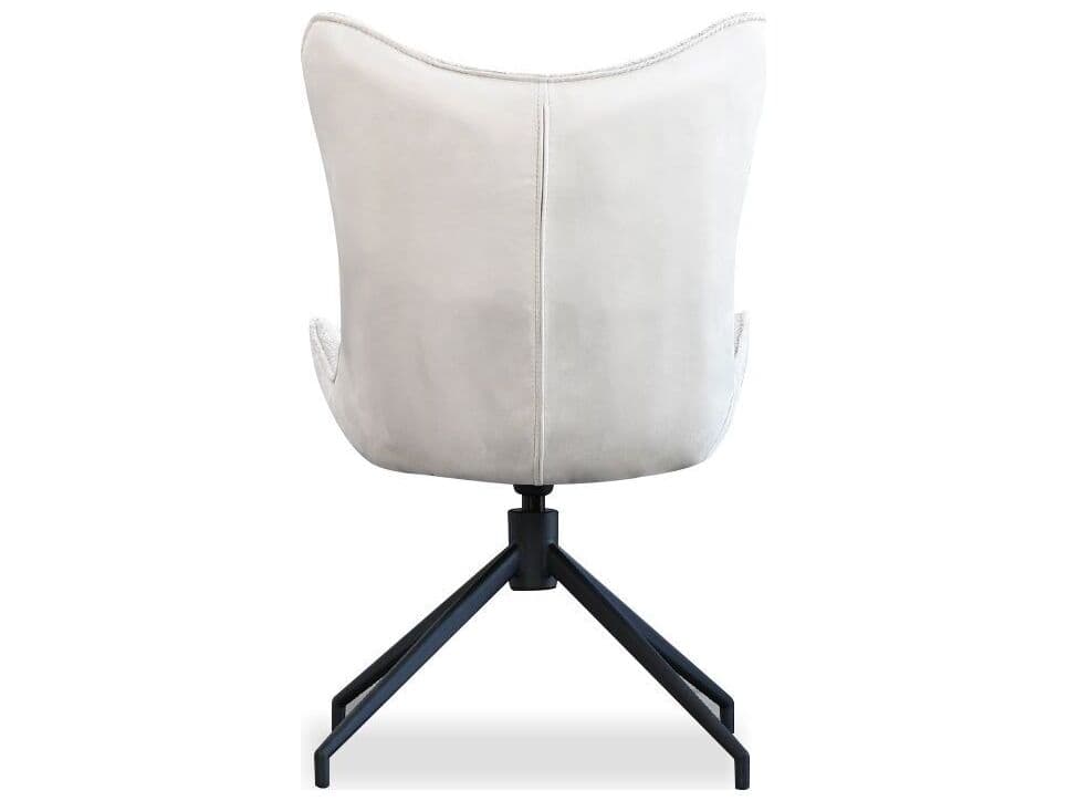 Mobital Amalfi Black Upholstered Armless Dining Chair