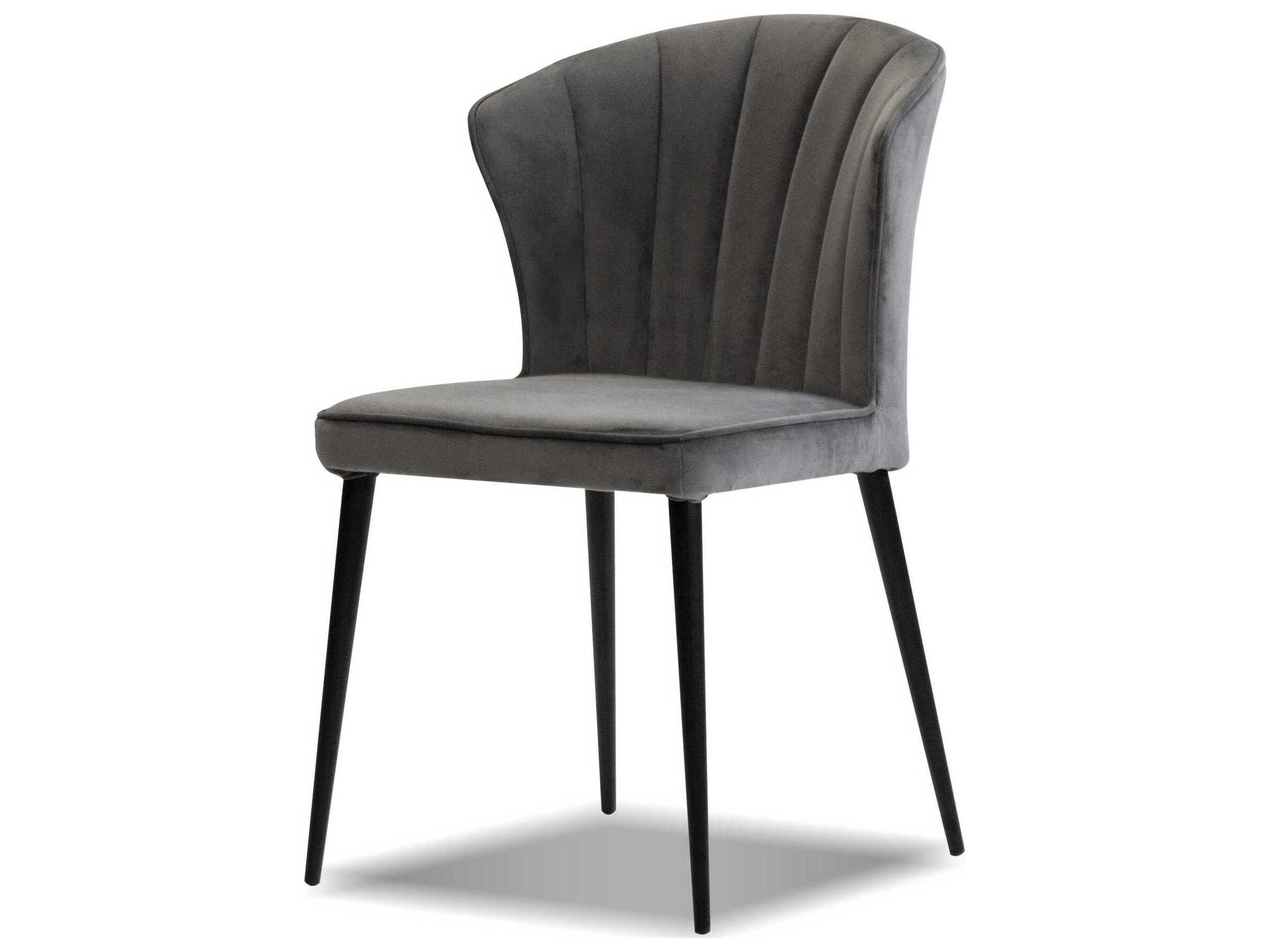 Mobital Ariel Gray Upholstered Armless Dining Chair