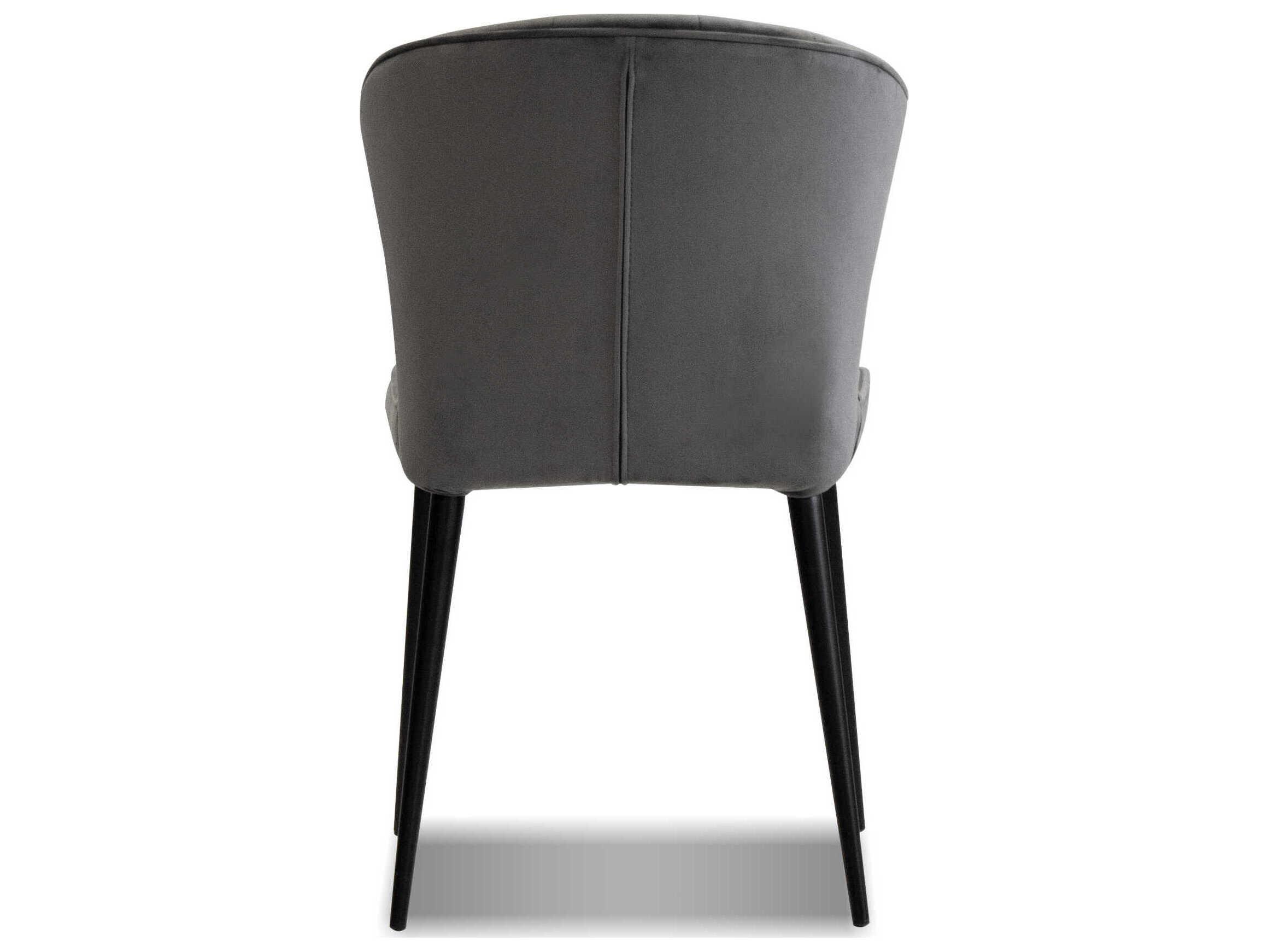Mobital Ariel Gray Upholstered Armless Dining Chair