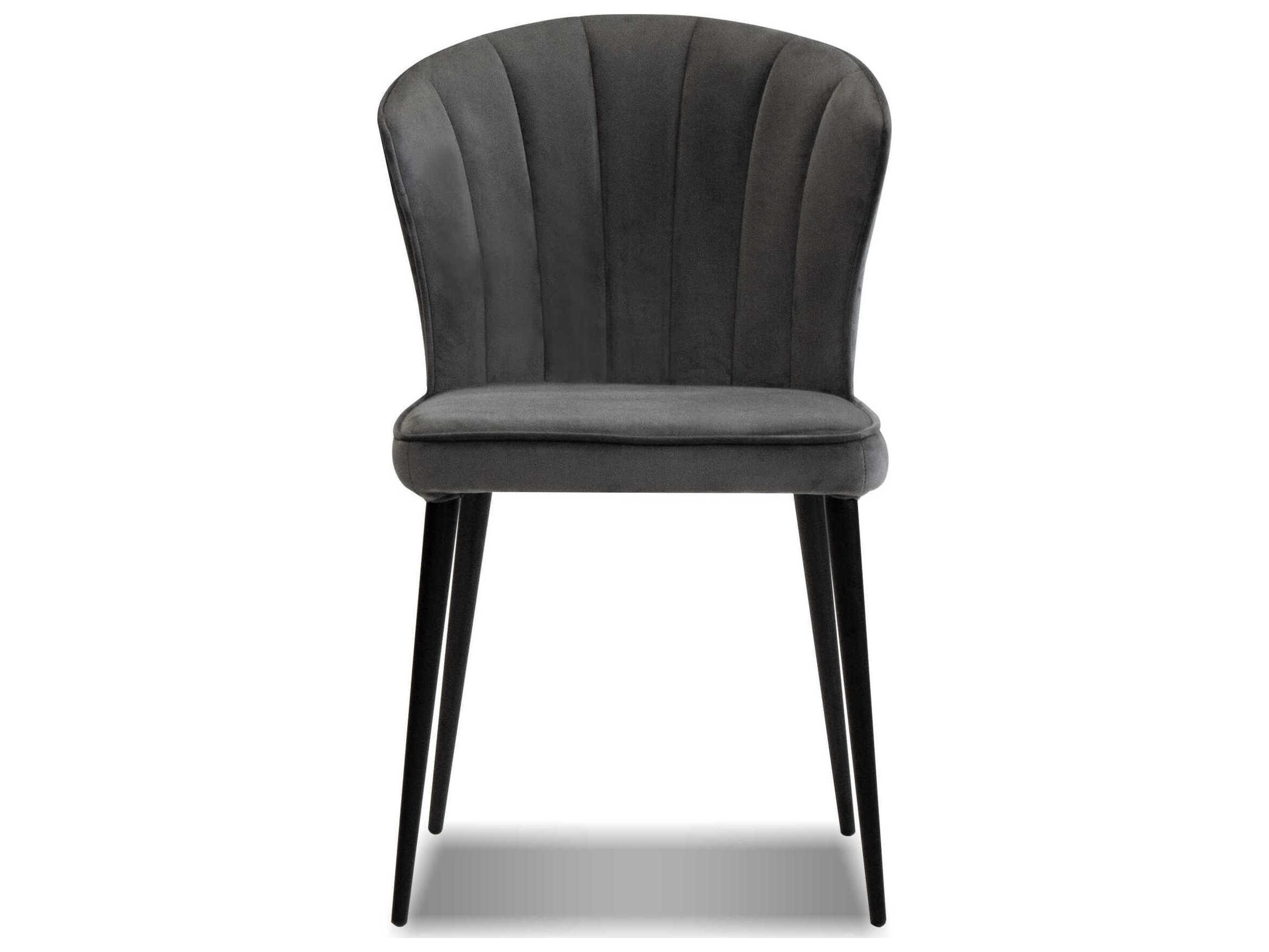 Mobital Ariel Gray Upholstered Armless Dining Chair