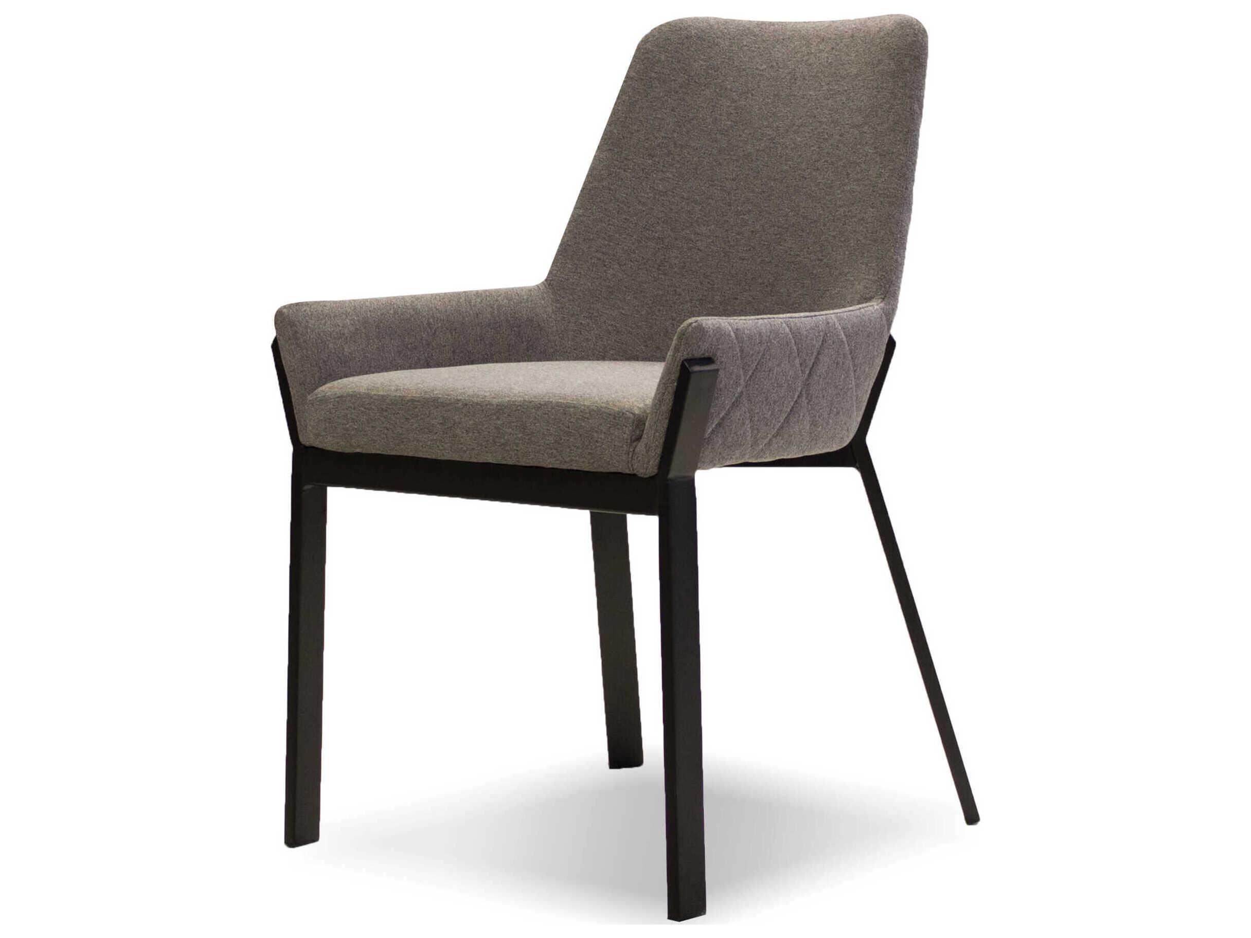 Mobital Benson Black Upholstered Arm Dining Chair