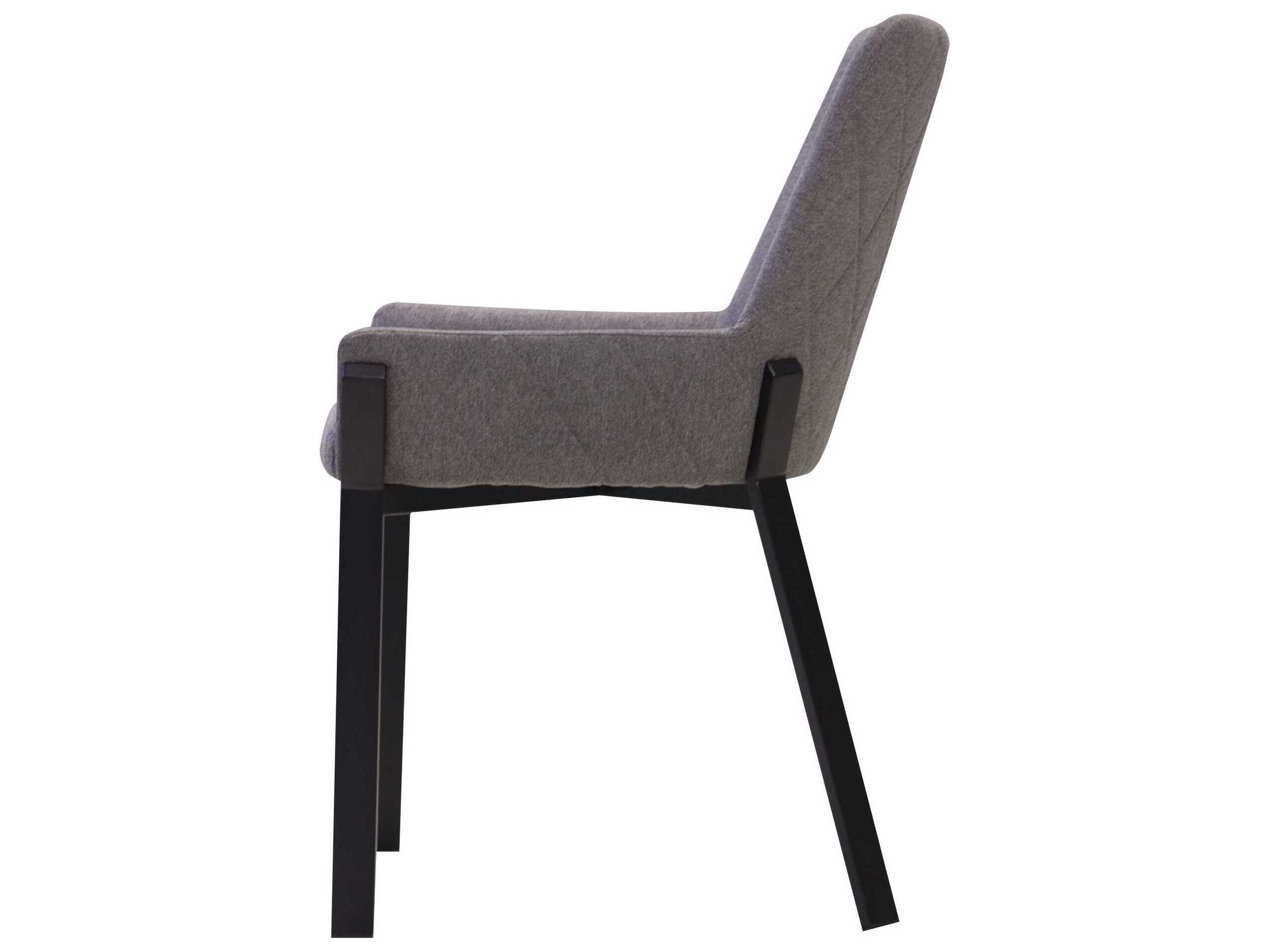 Mobital Benson Black Upholstered Arm Dining Chair
