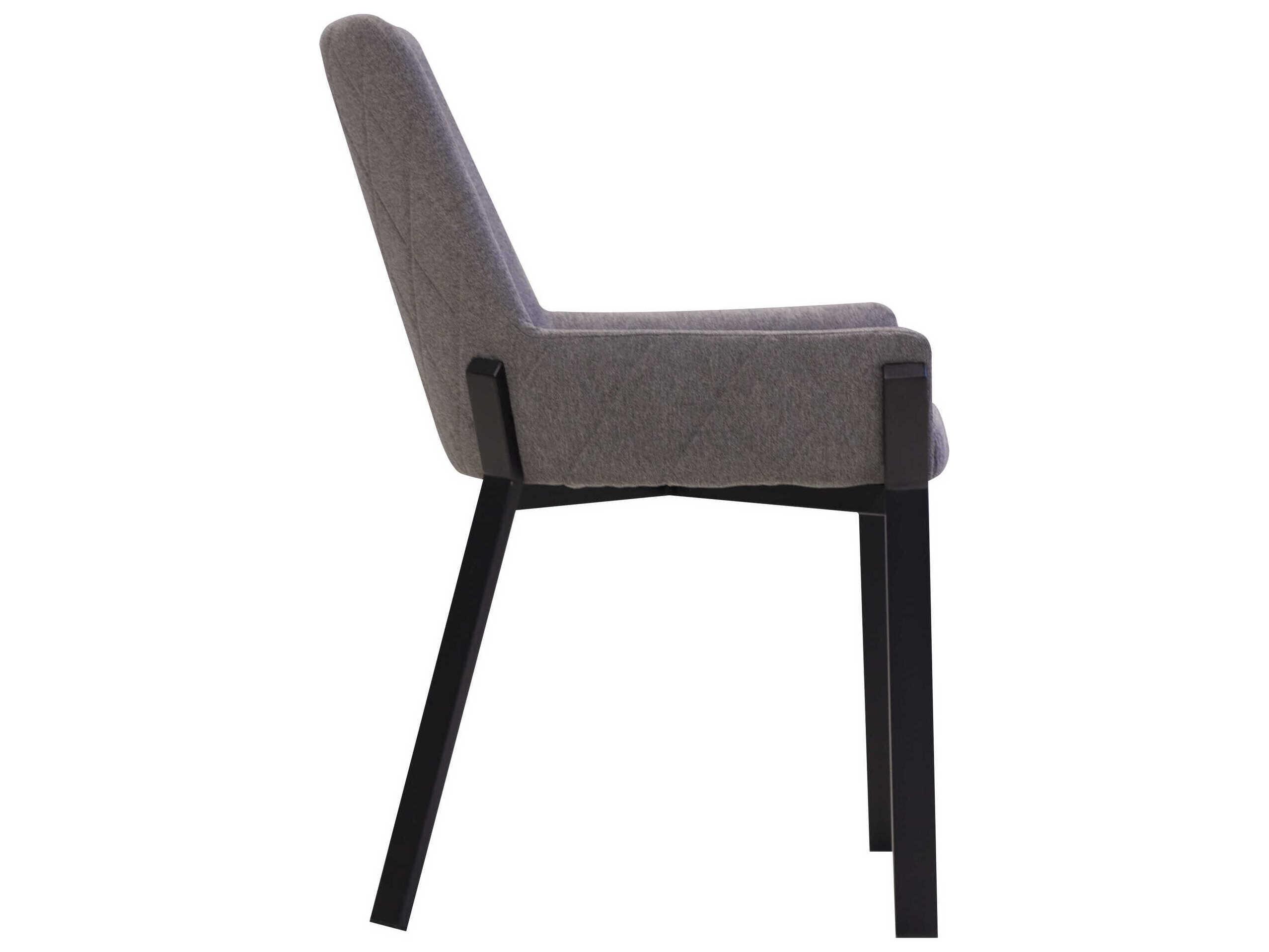 Mobital Benson Black Upholstered Arm Dining Chair