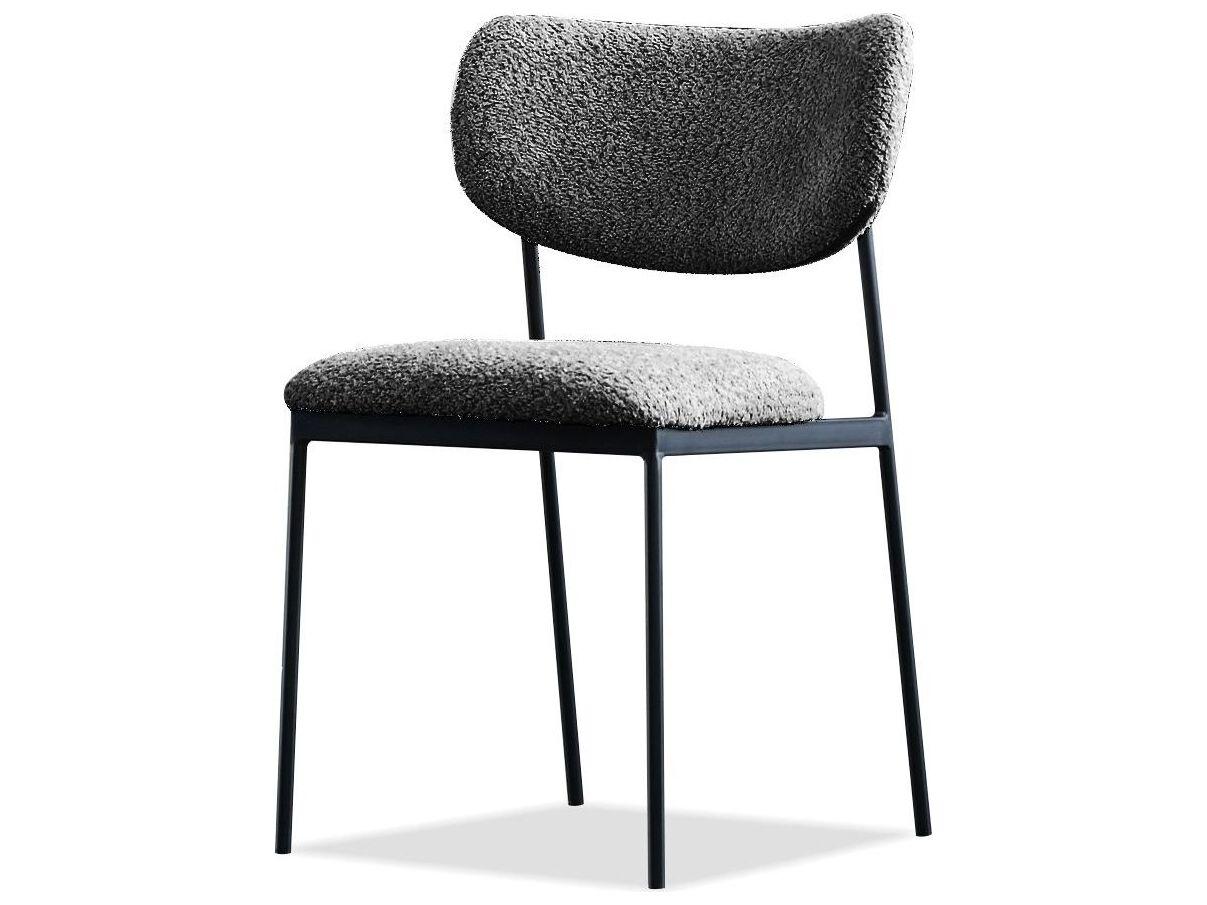 Mobital Clique Gray Upholstered Armless Dining Chair