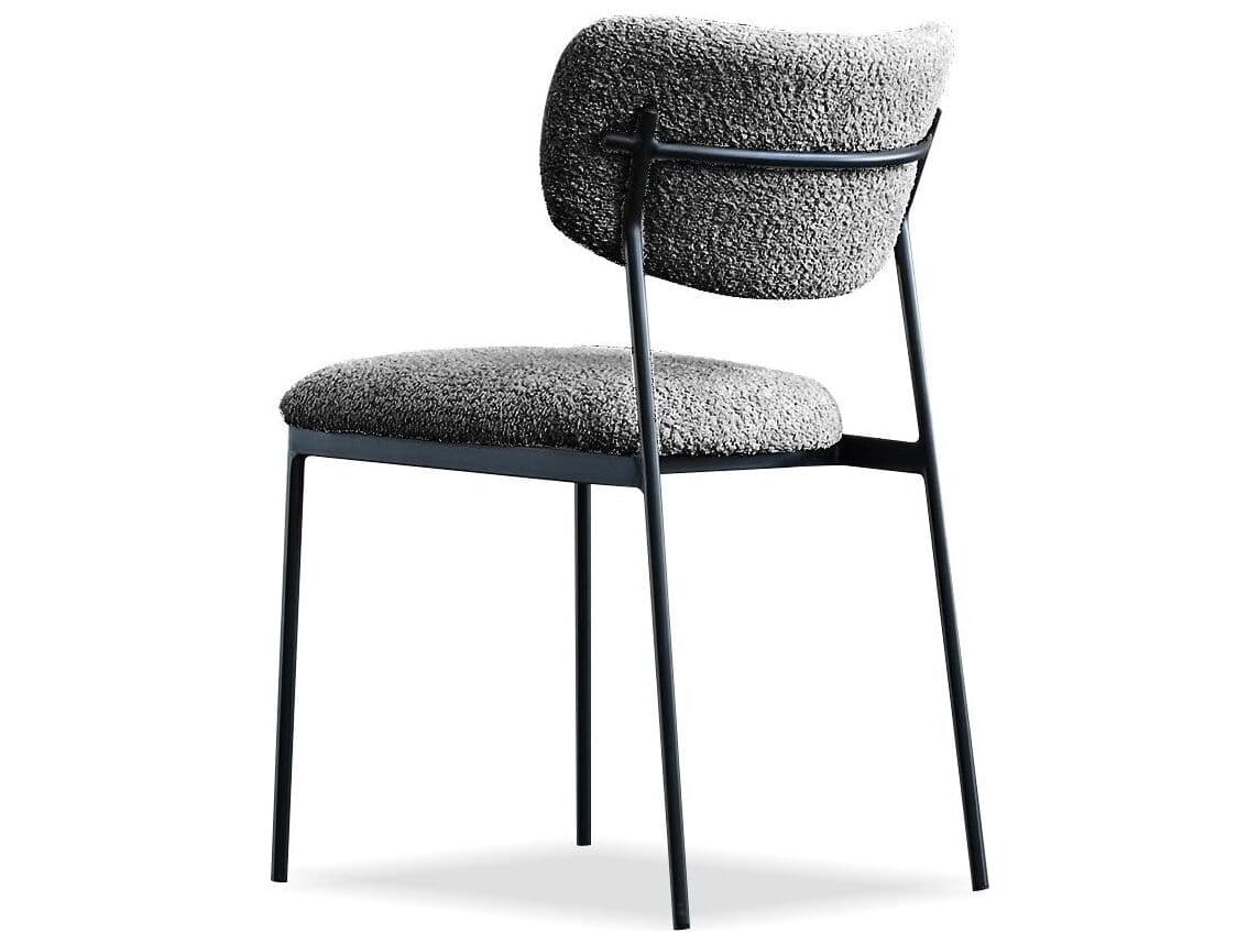 Mobital Clique Gray Upholstered Armless Dining Chair