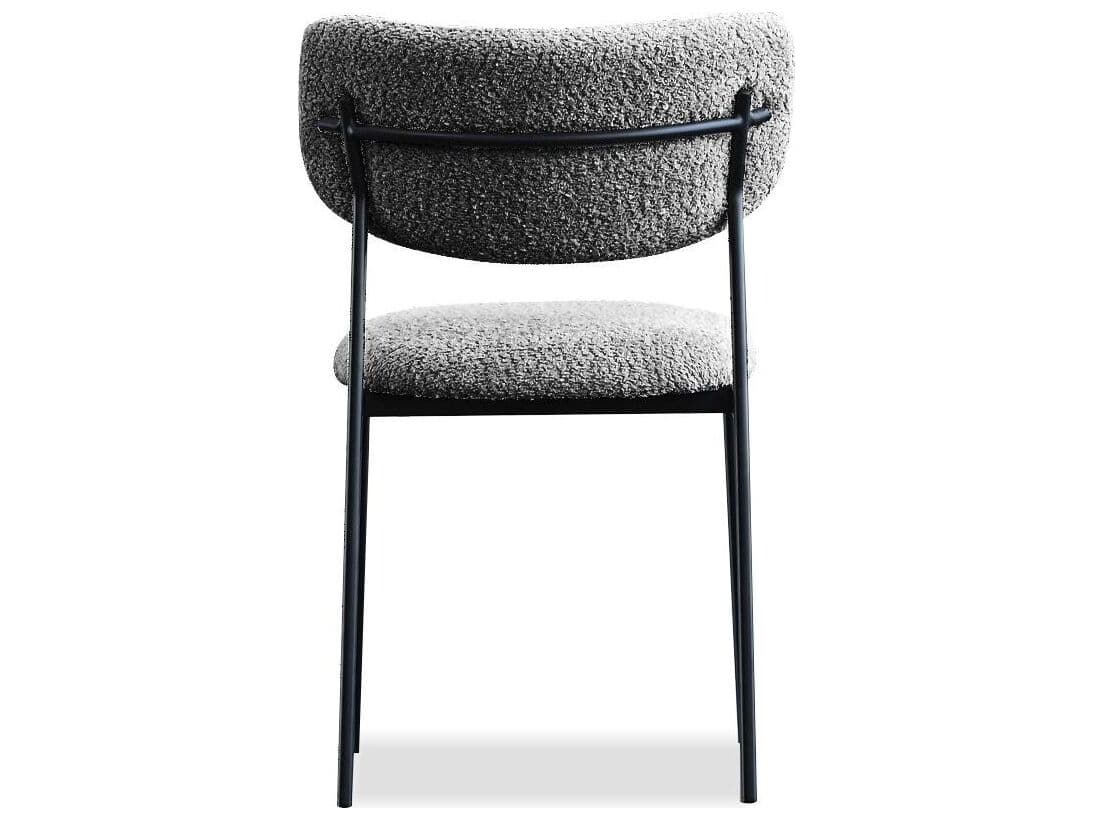 Mobital Clique Gray Upholstered Armless Dining Chair
